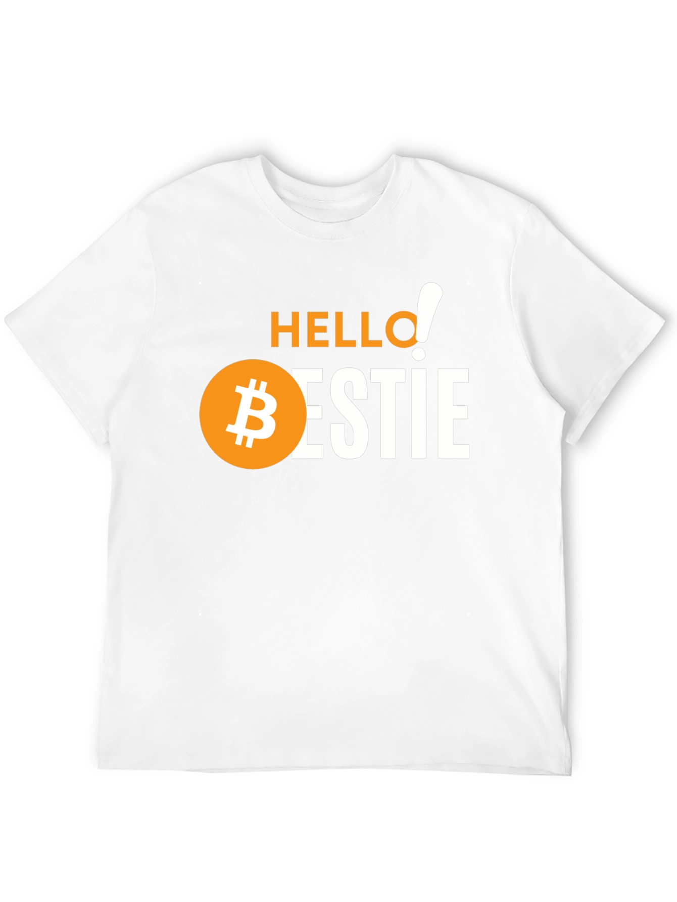 Black Hello Bestie Bitcoin Graphic Tee - Crypto Lover Gift view 12