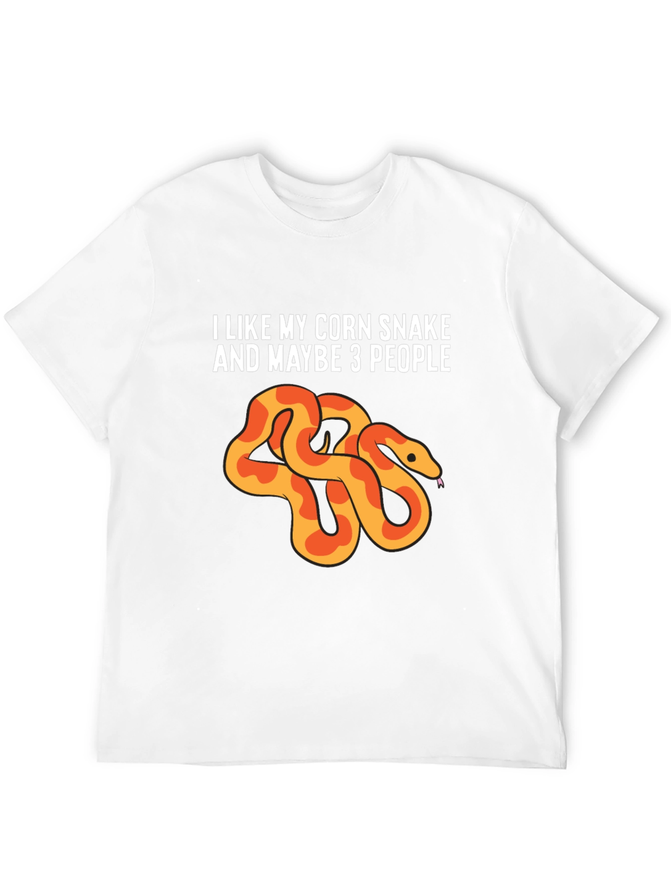 Black Corn Snake Lover Tee - I Like My Corn Snake & Maybe 3 People view 12