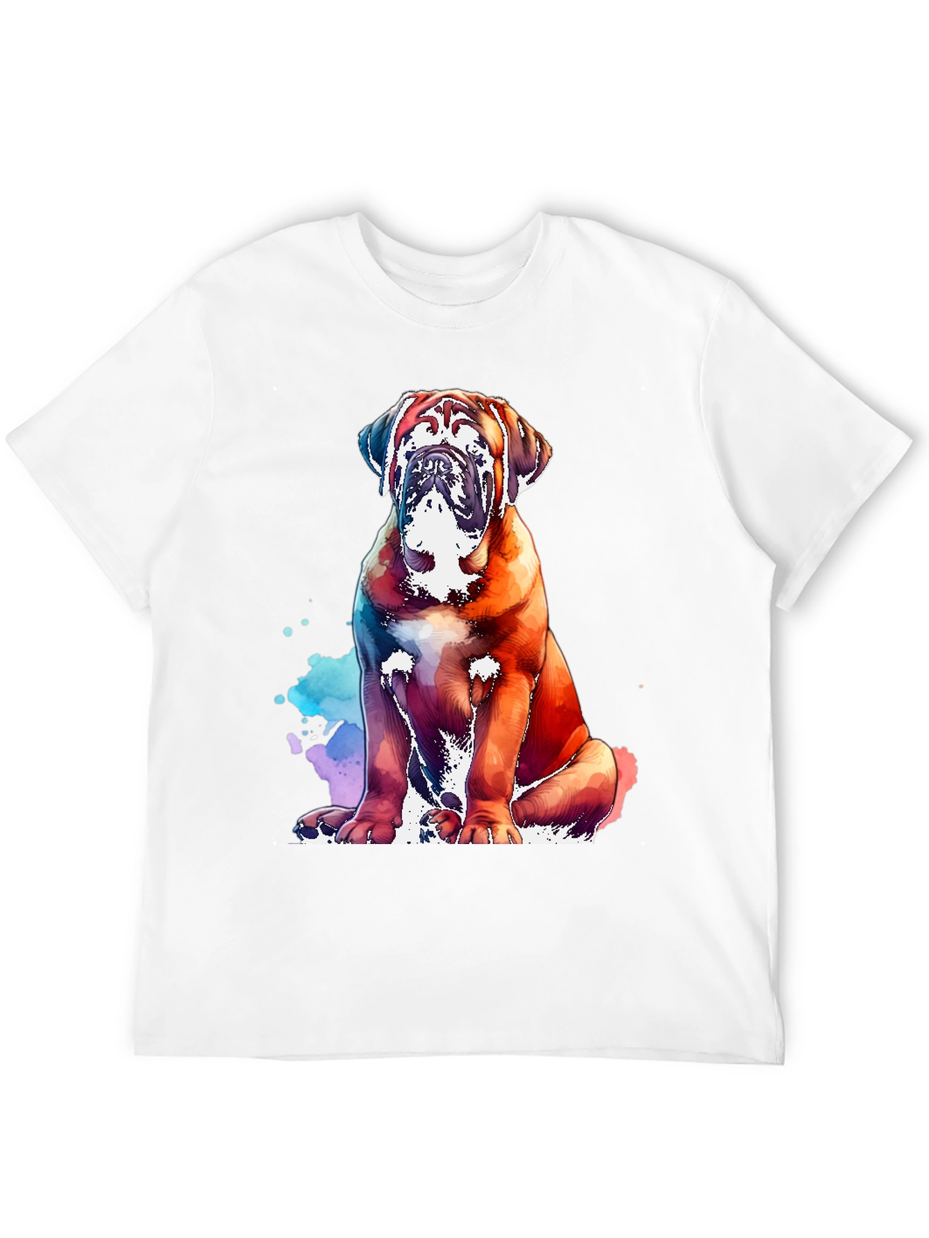 Black Watercolor Dog Graphic Tee - Black view 12