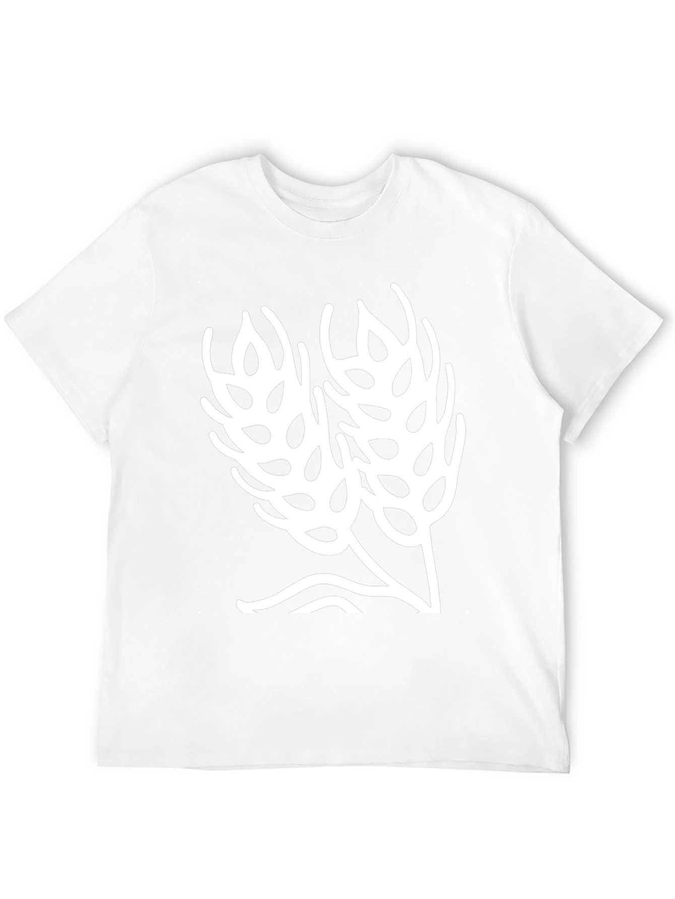 Black Wheat Graphic Black T-Shirt view 12
