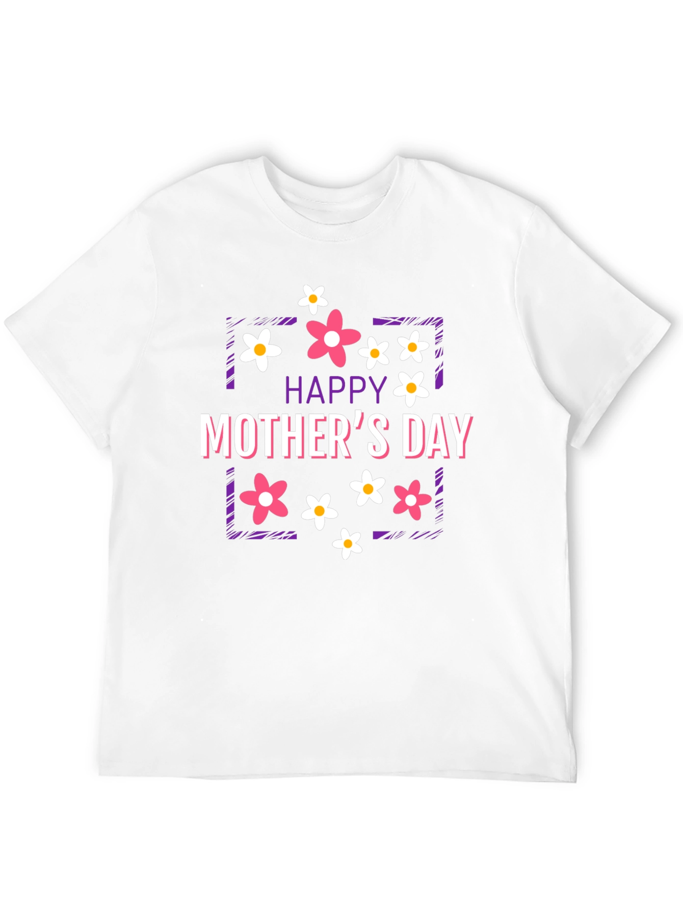 Black Happy Mother's Day Floral Graphic T-Shirt view 12