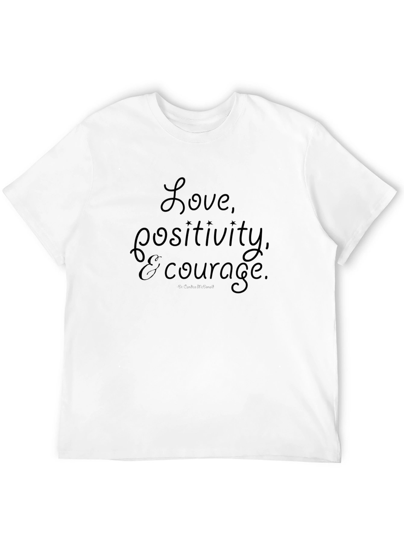 Black Love, Positivity, & Courage Black T-Shirt view 12