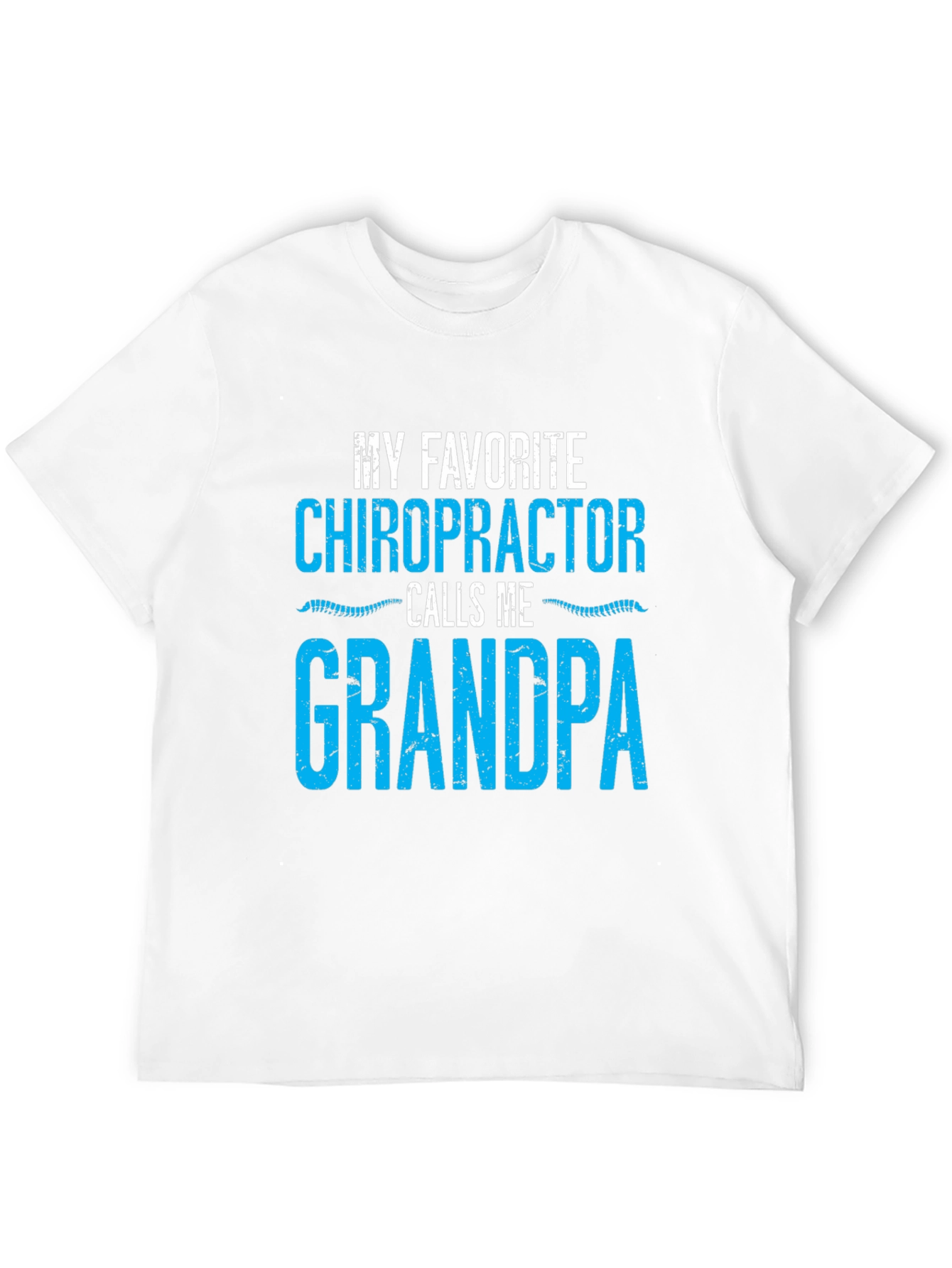 Black Chiropractor Grandpa T-Shirt Funny Gift view 12