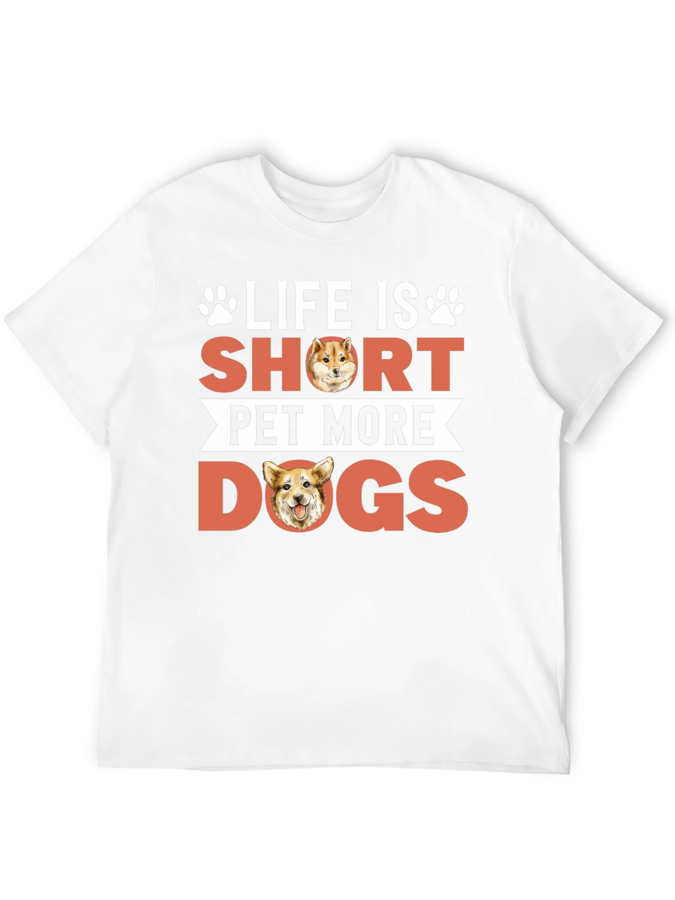 Black Life is Short Pet More Dogs Graphic Tee view 12