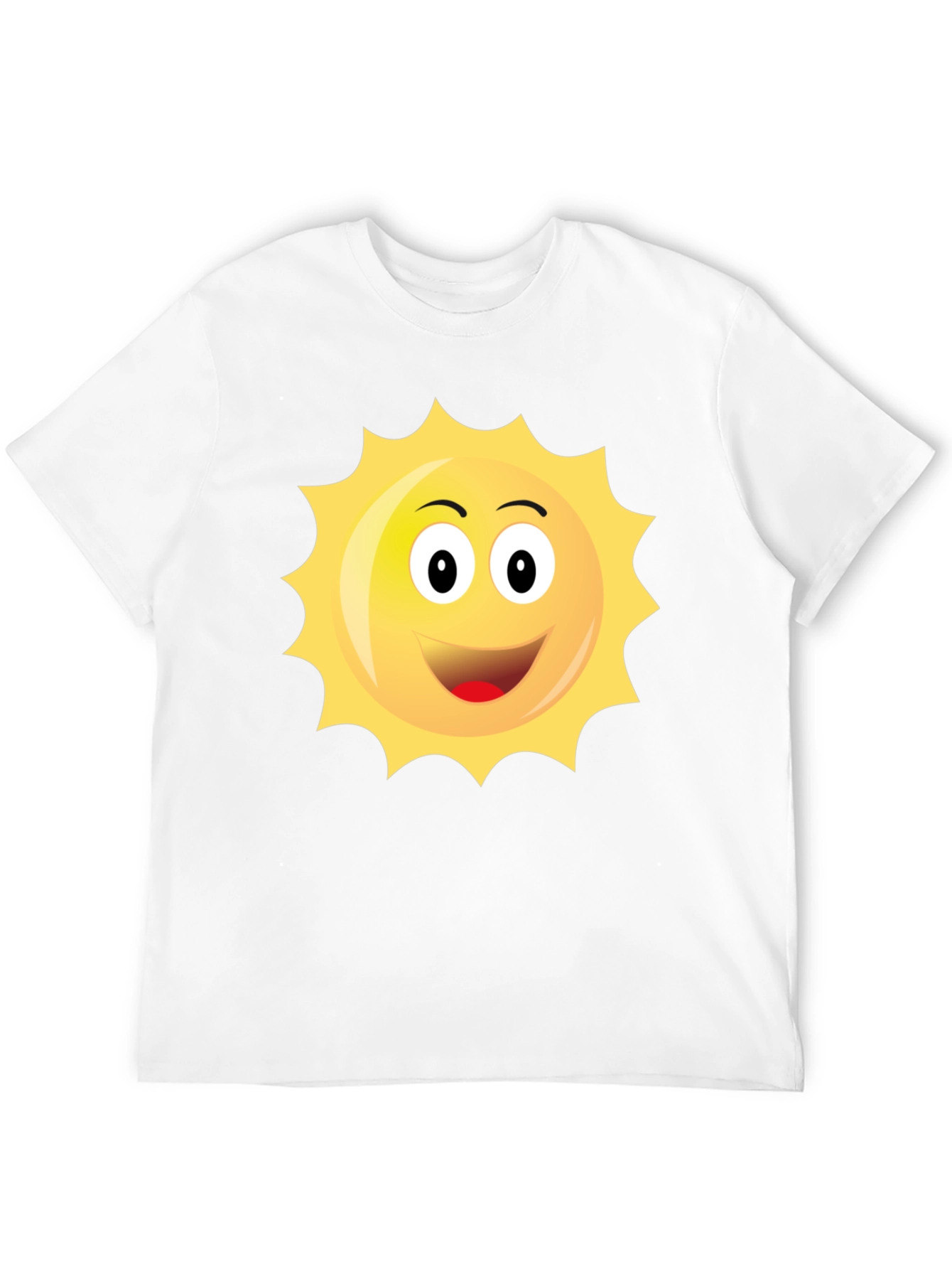 Black Happy Sun Graphic Black T-Shirt view 12