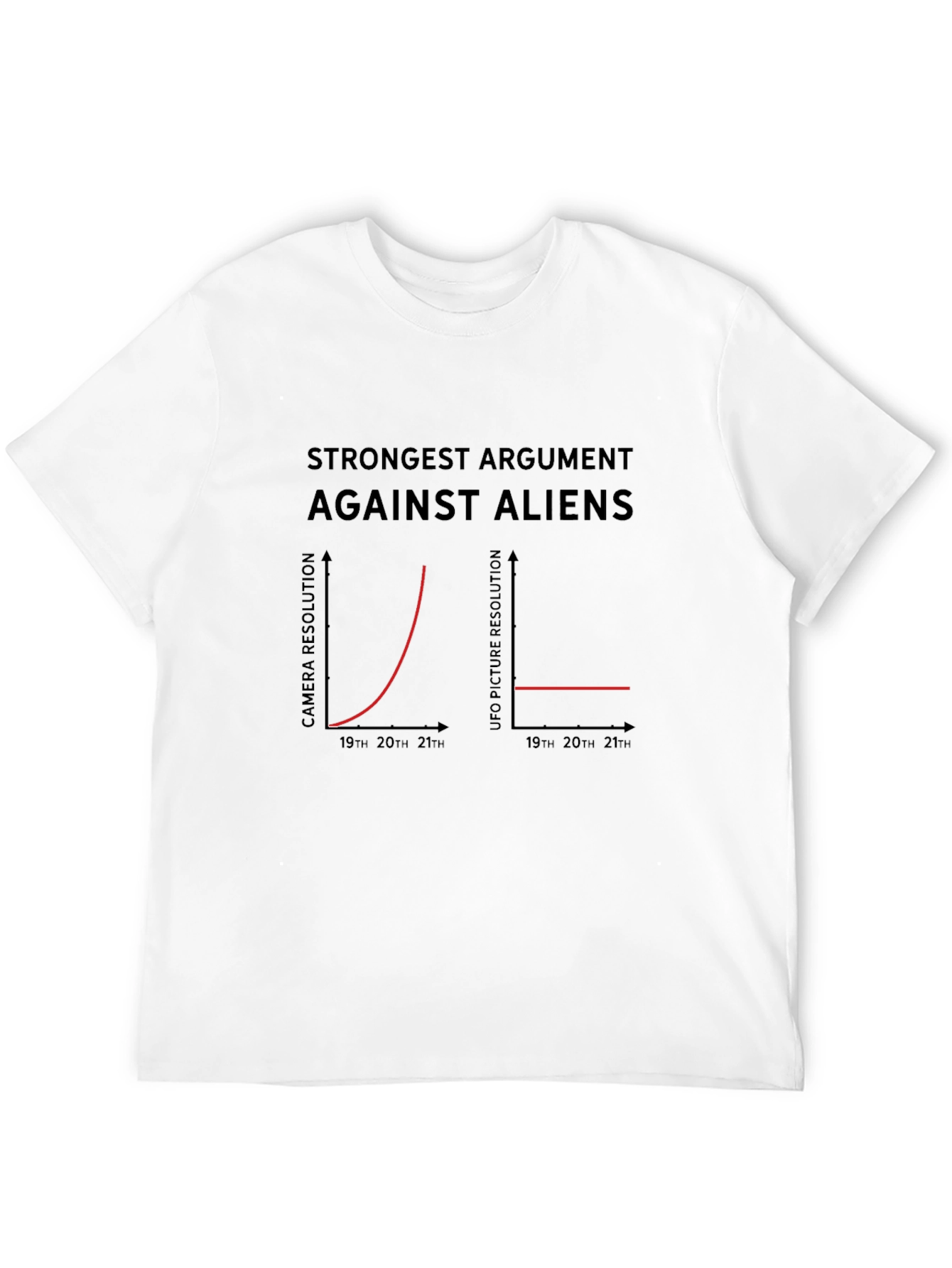 Black Funny Alien Argument Graph T-Shirt view 12
