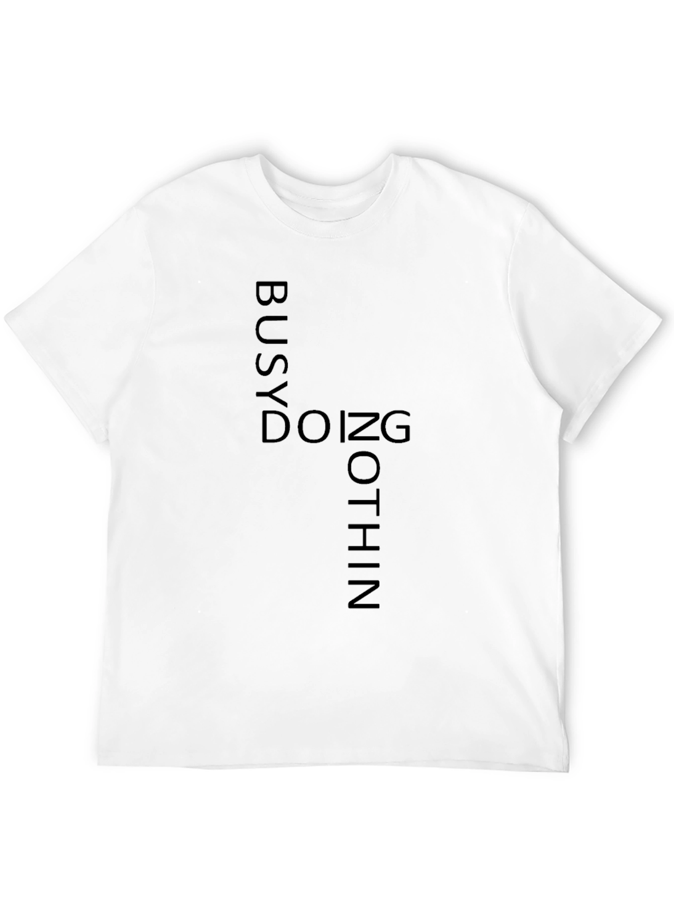Black Busy Doing Nothing Graphic Tee view 12