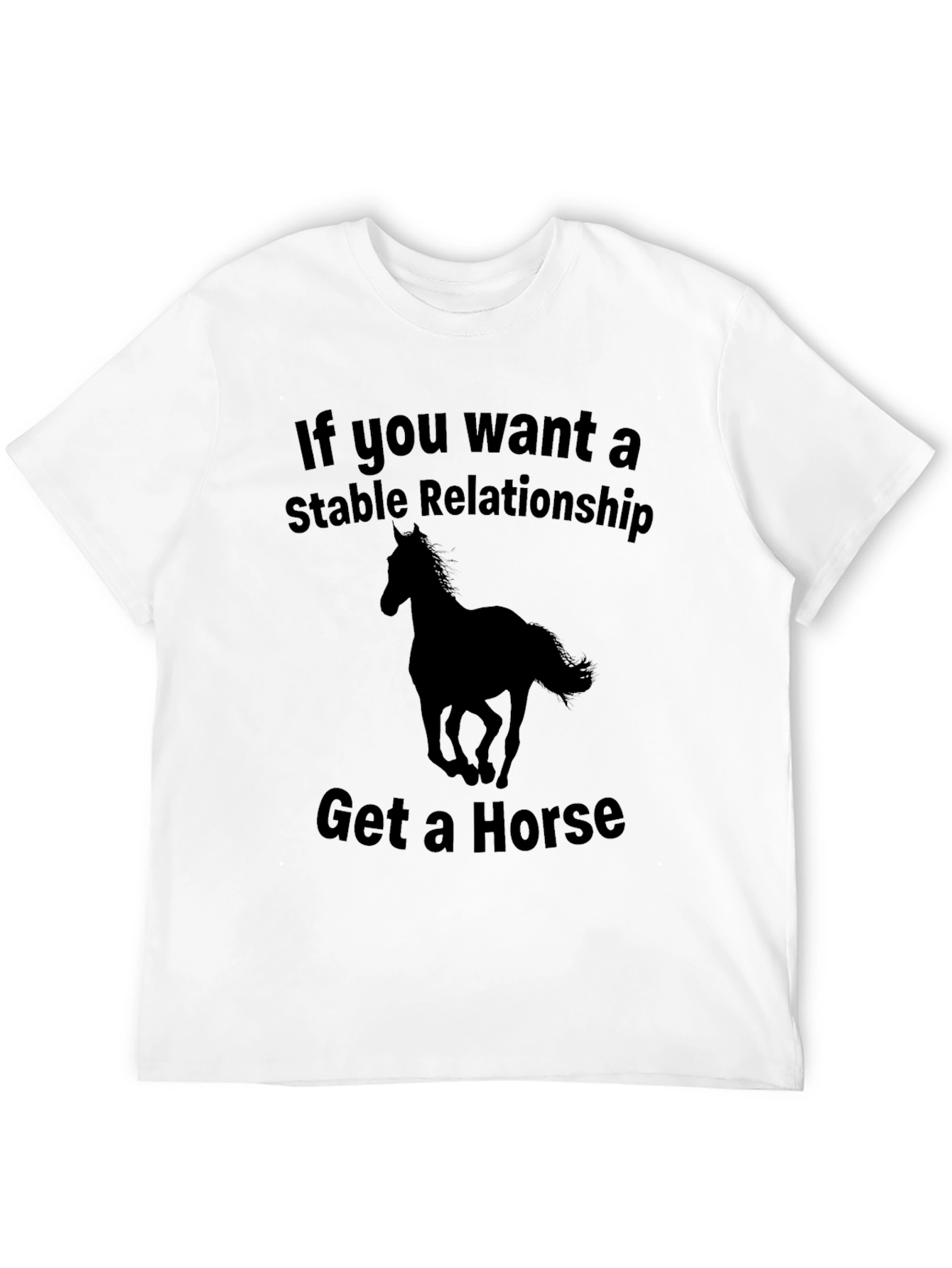 Black Stable Relationship Horse T-Shirt - Funny Equestrian Tee view 12