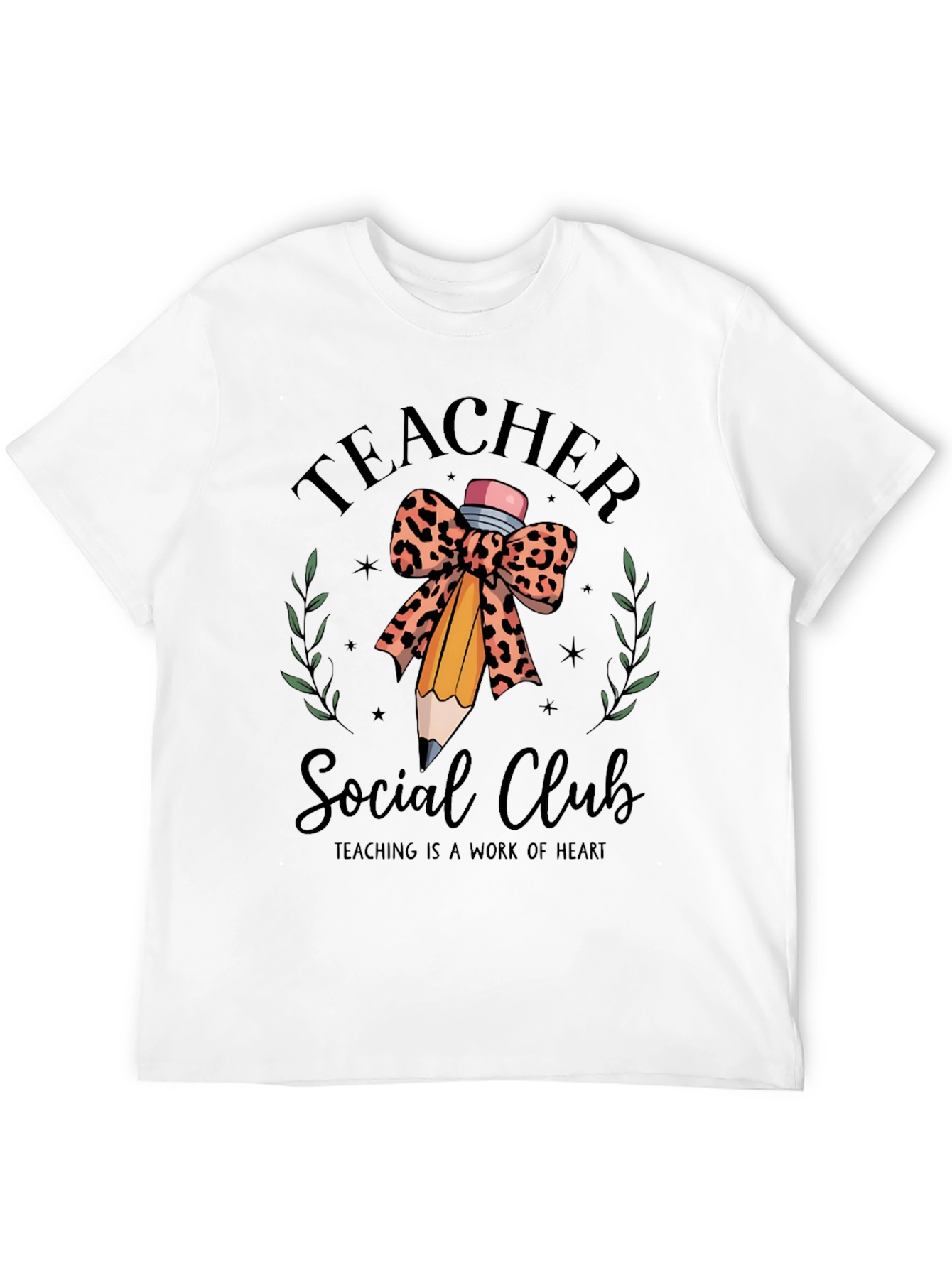 Black Teacher Social Club Tee - Teaching is a Work of Heart view 12