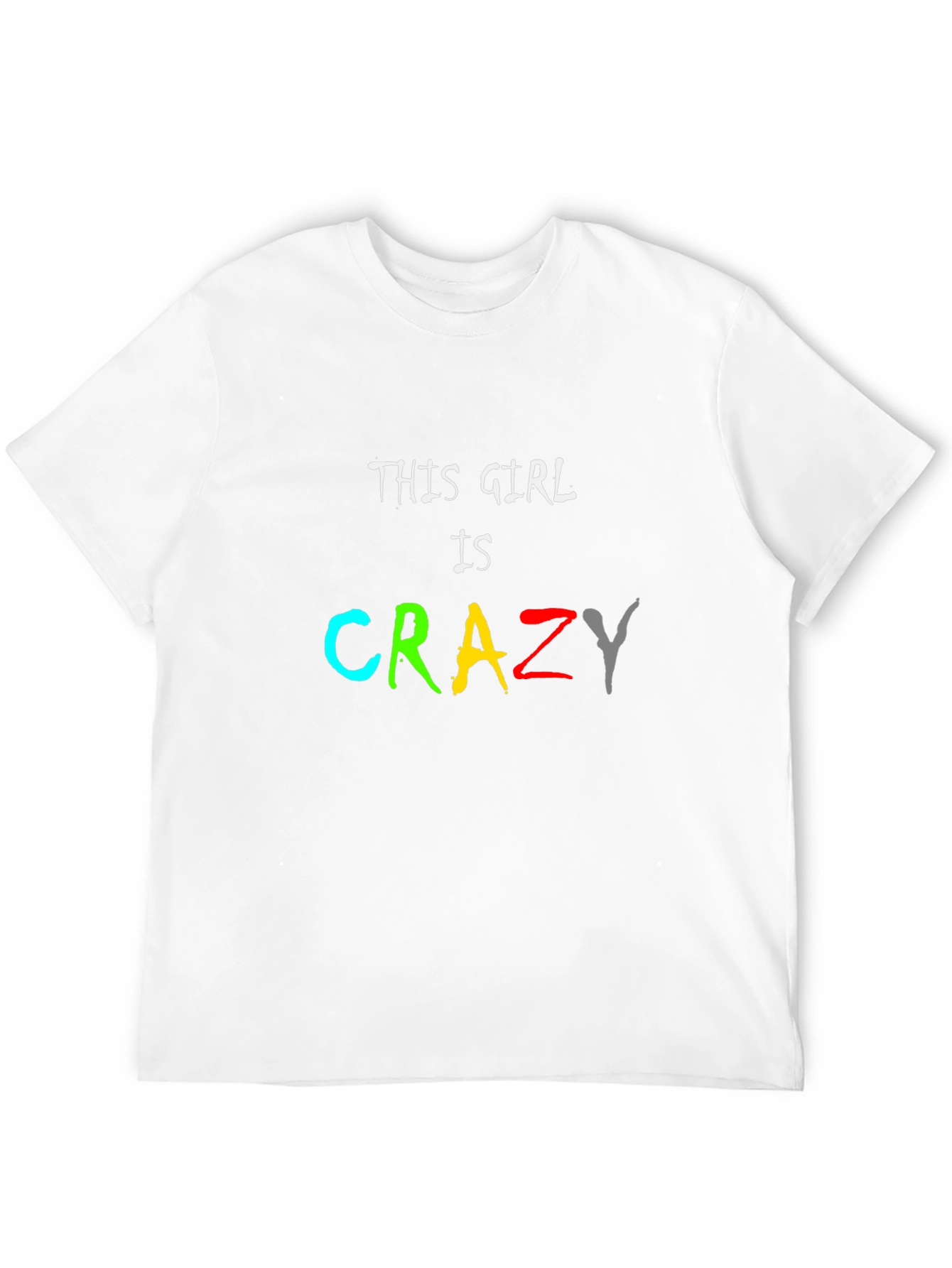 Black This Girl Is Crazy Tee - Men's Black T-Shirt view 12