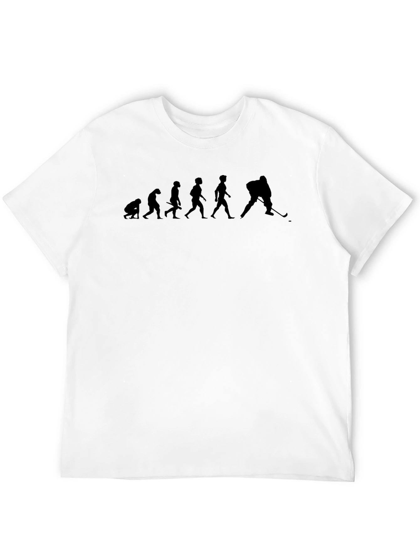 Black Hockey Evolution Graphic Tee - Black Cotton T-Shirt view 12