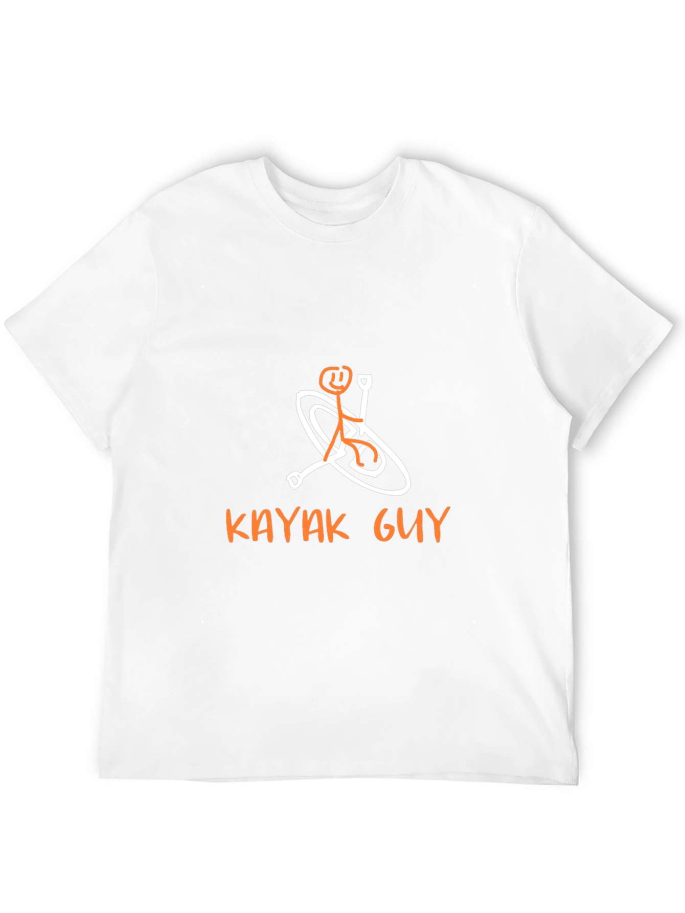 Black Kayaking Stick Figure Graphic Tee - Black view 12