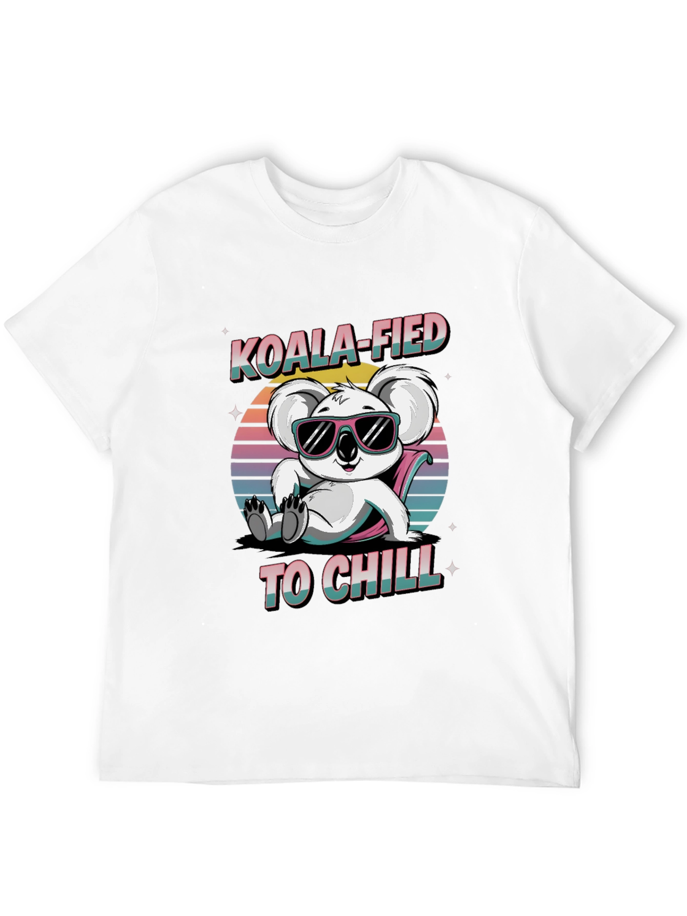 Black Koala-fied To Chill Graphic T-Shirt view 12