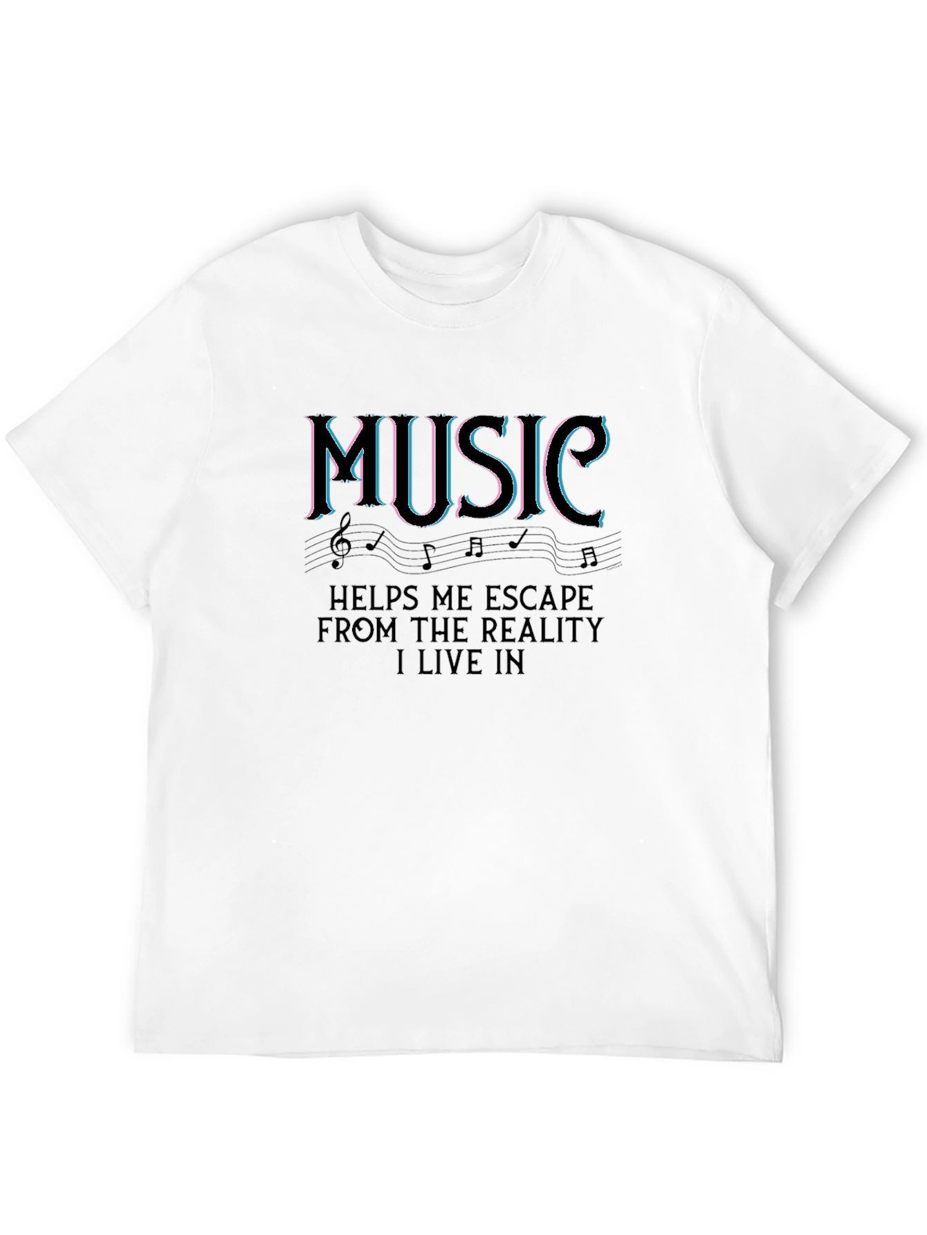 Black Music Escape Black T-Shirt view 12