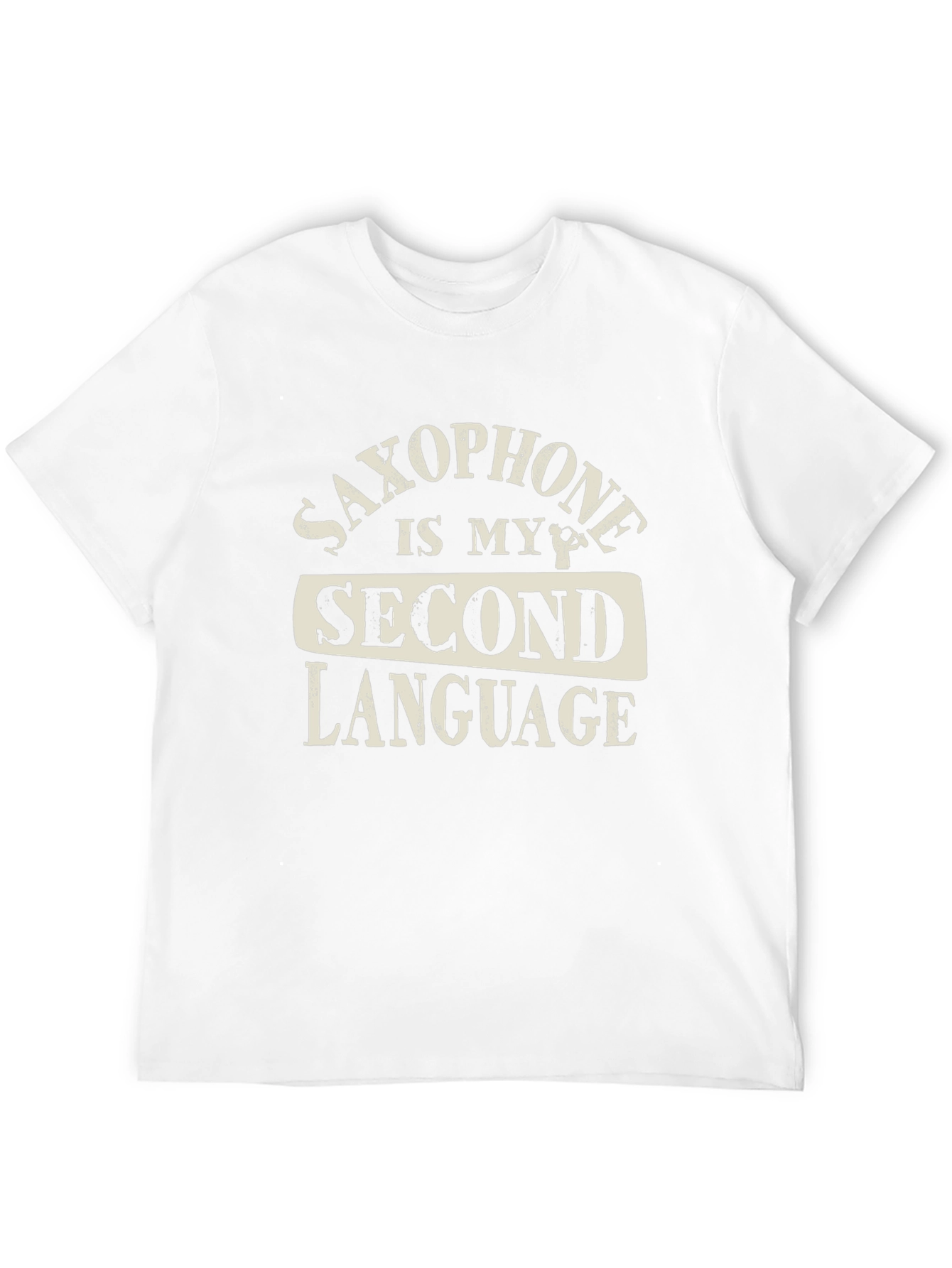 Black Saxophone is My Second Language Graphic T-Shirt view 12