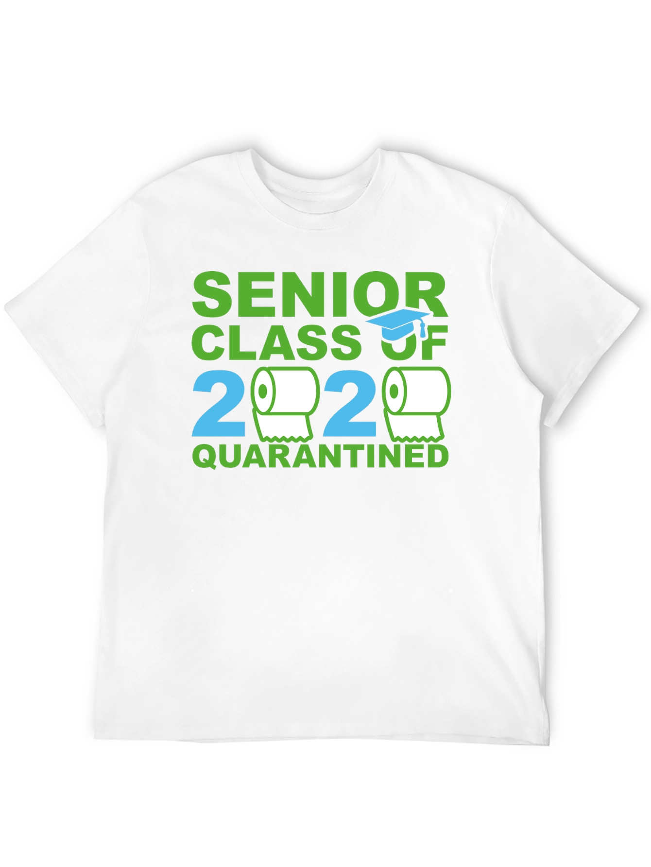 Black Senior Class 2020 Quarantined Novelty T-Shirt view 12