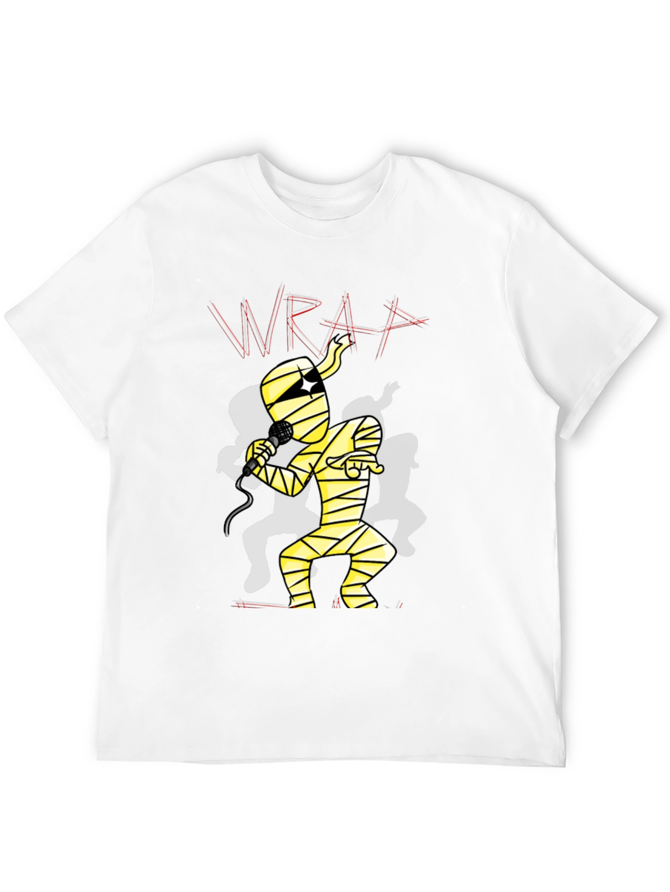 Black Mummy Rapper Graphic Tee - Black Cotton T-Shirt view 12