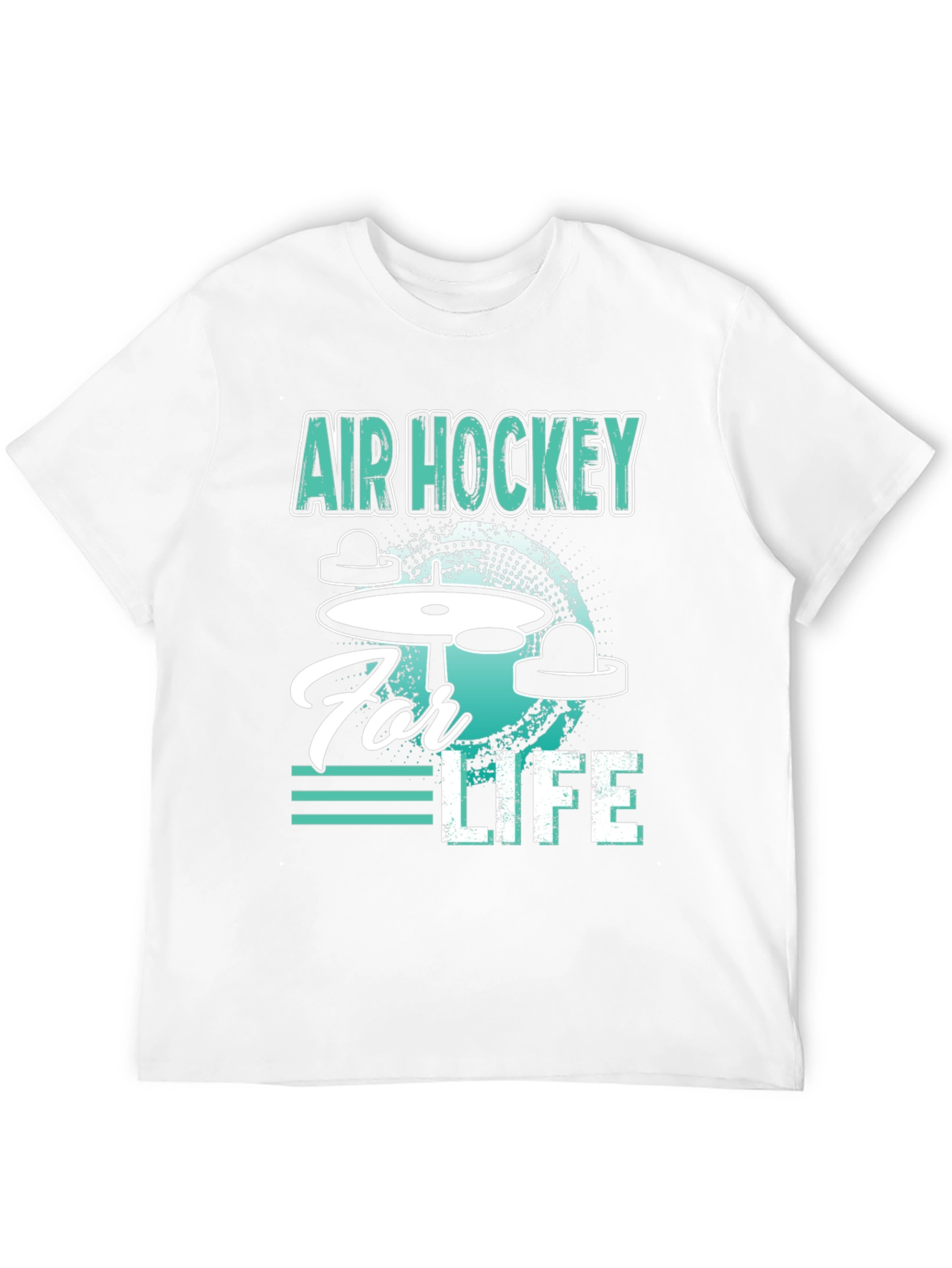 Black Air Hockey for Life Graphic Tee view 12