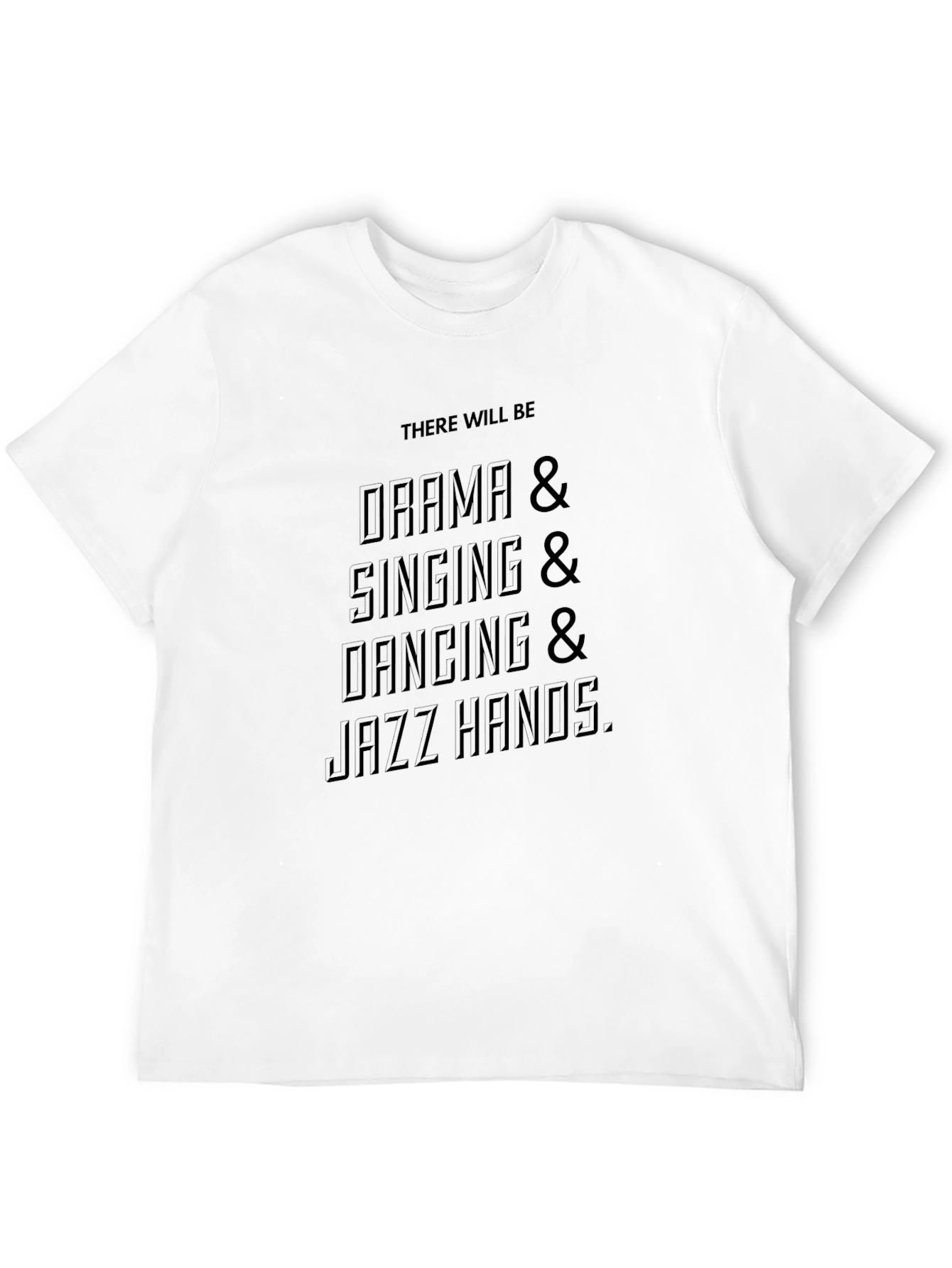 Black Drama Singing Dancing Jazz Hands Black T-Shirt view 12