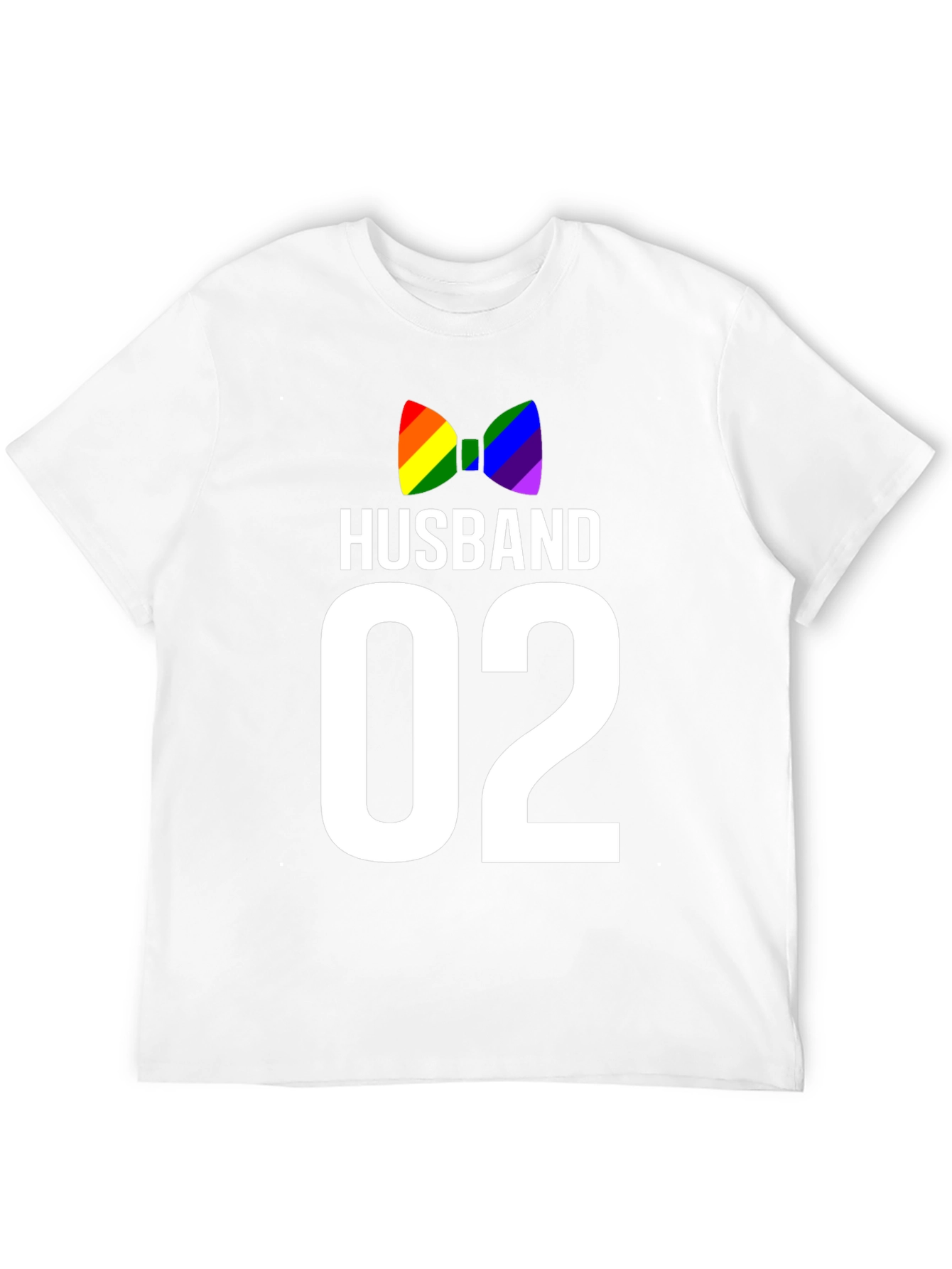 Black Husband 02 LGBT Pride Bow Tie Graphic Tee view 12