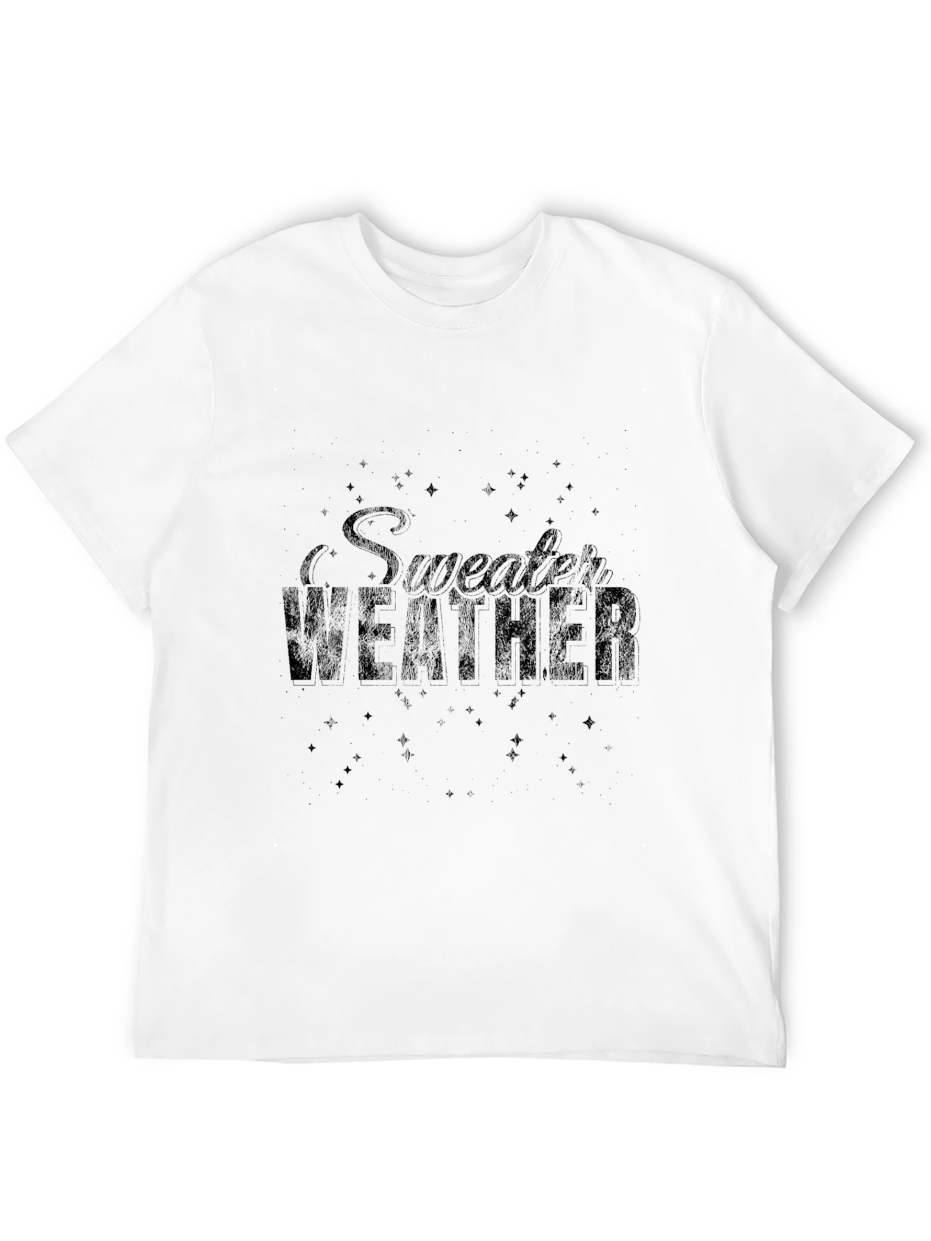 Black Sweater Weather Graphic Print Black T-Shirt view 12