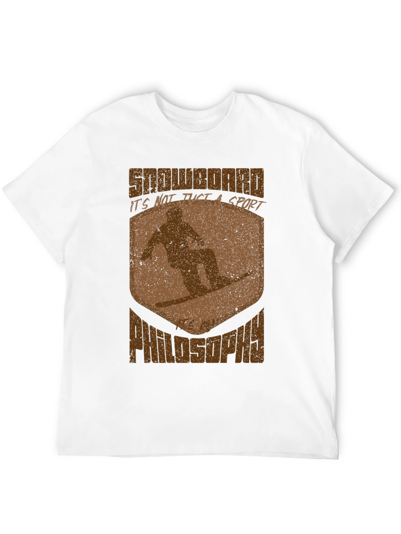 Black Snowboard Philosophy Graphic T-Shirt view 12