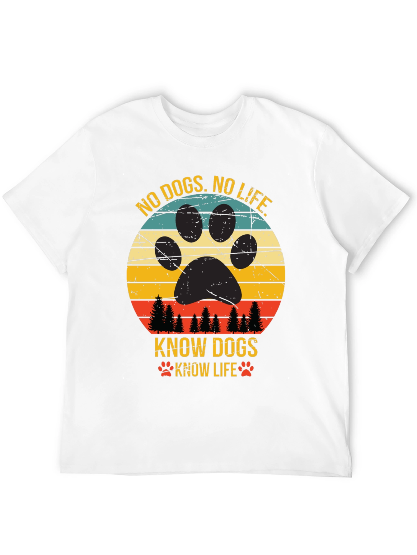 Black No Dogs No Life Tee view 12