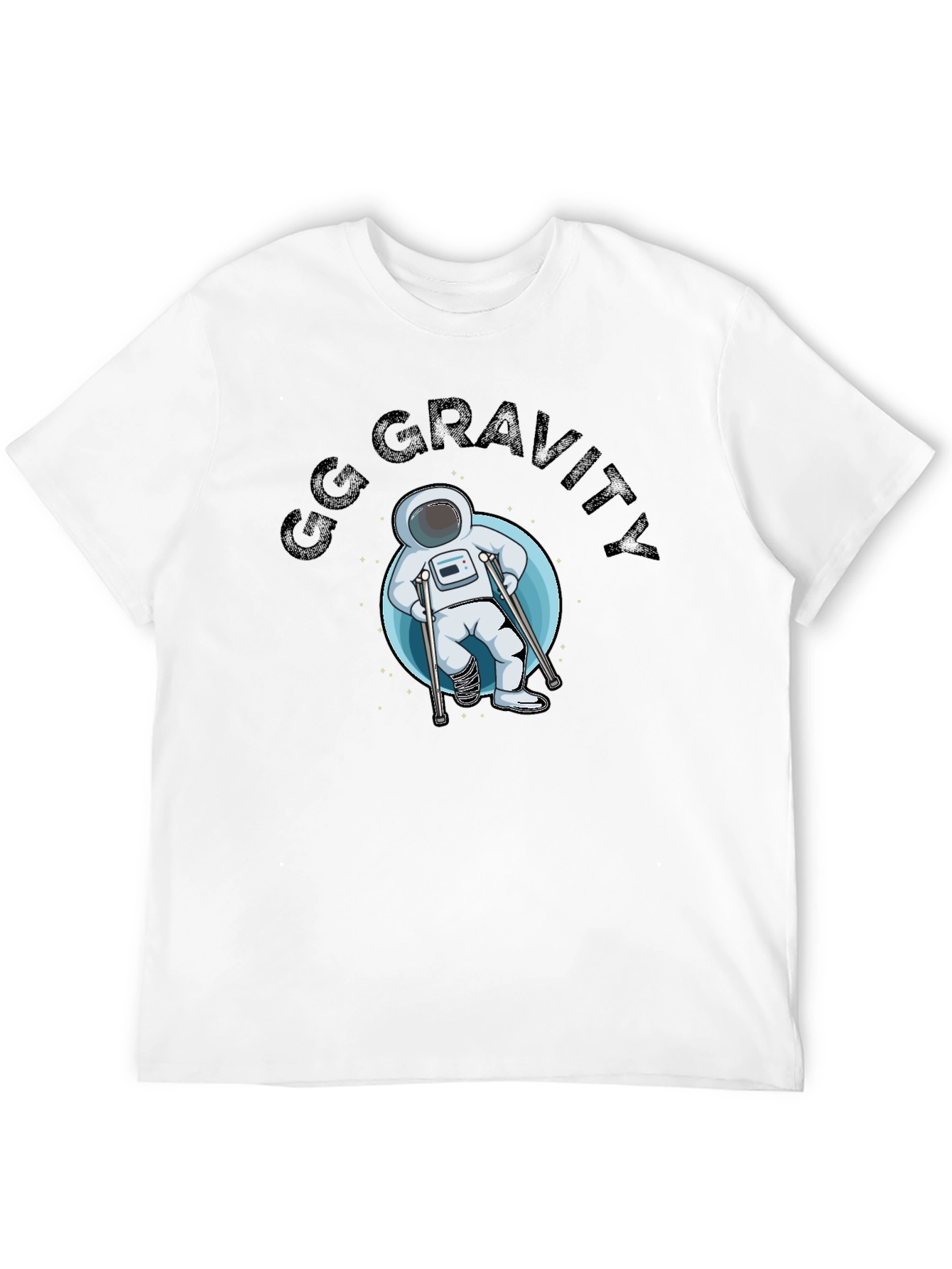 Black GG Gravity Astronaut T-Shirt view 12