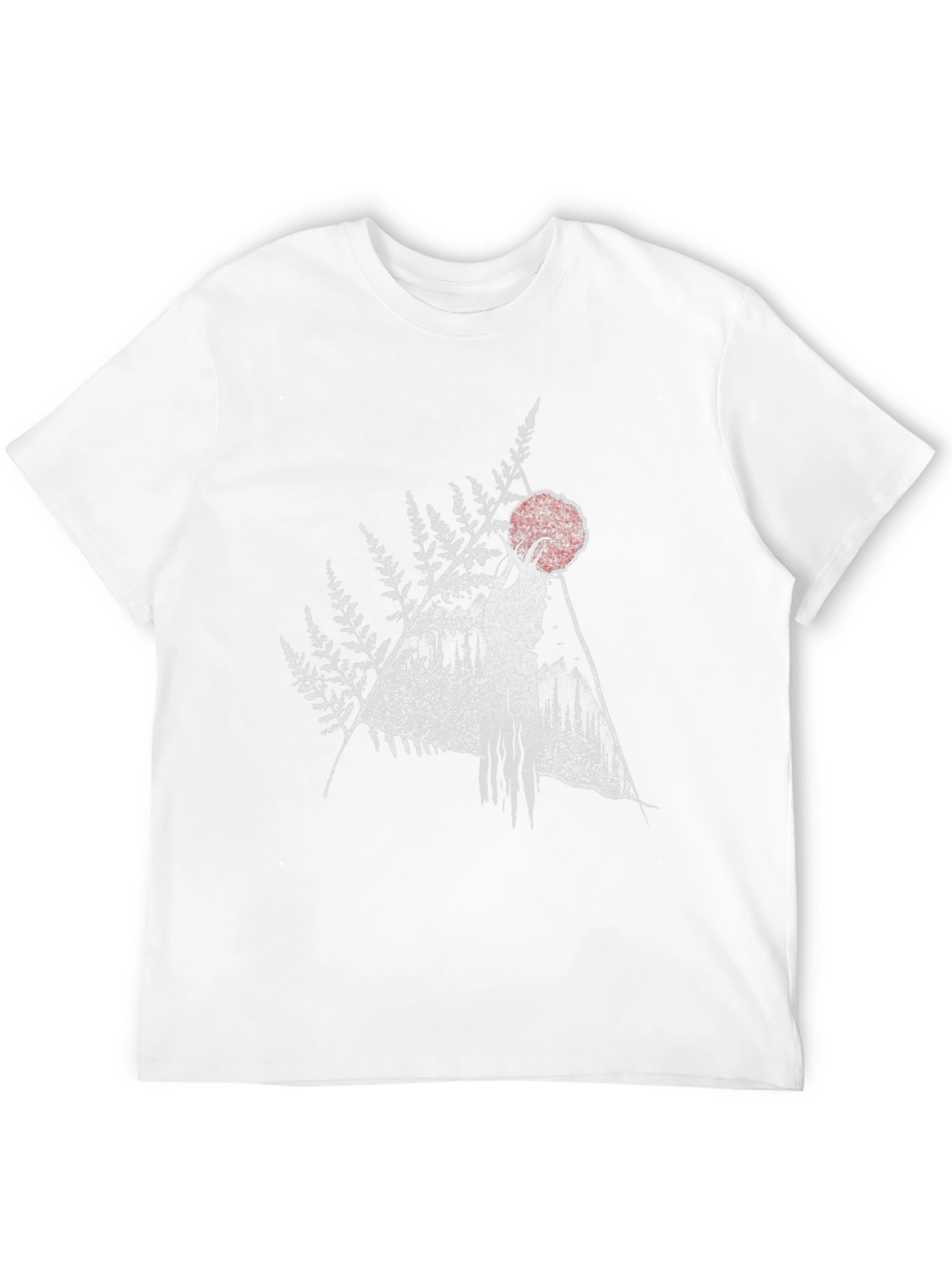 Black Nature Spirit Graphic Tee - Black Cotton Blend Shirt view 12