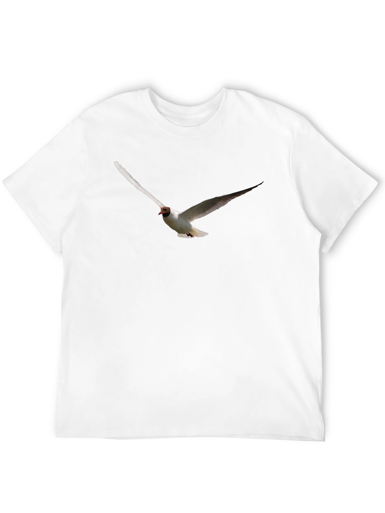 Black Black T-Shirt with Flying Bird Graphic view 12