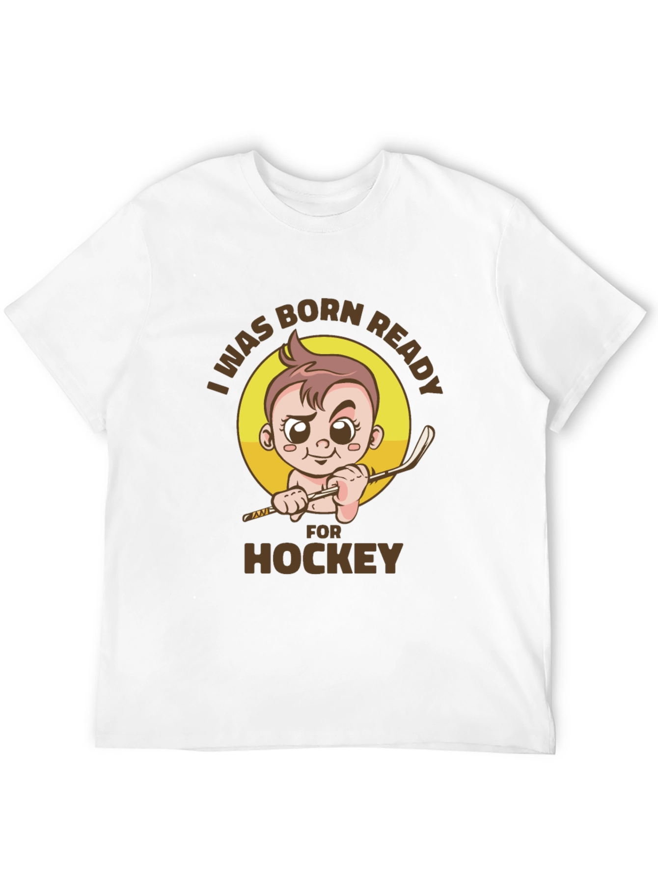 Black Born Ready Hockey T-Shirt - Newborn Athlete view 12