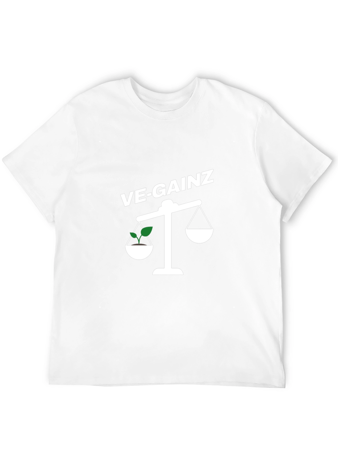 VE-GAINZ Vegan Weightlifting Black T-Shirt - 12