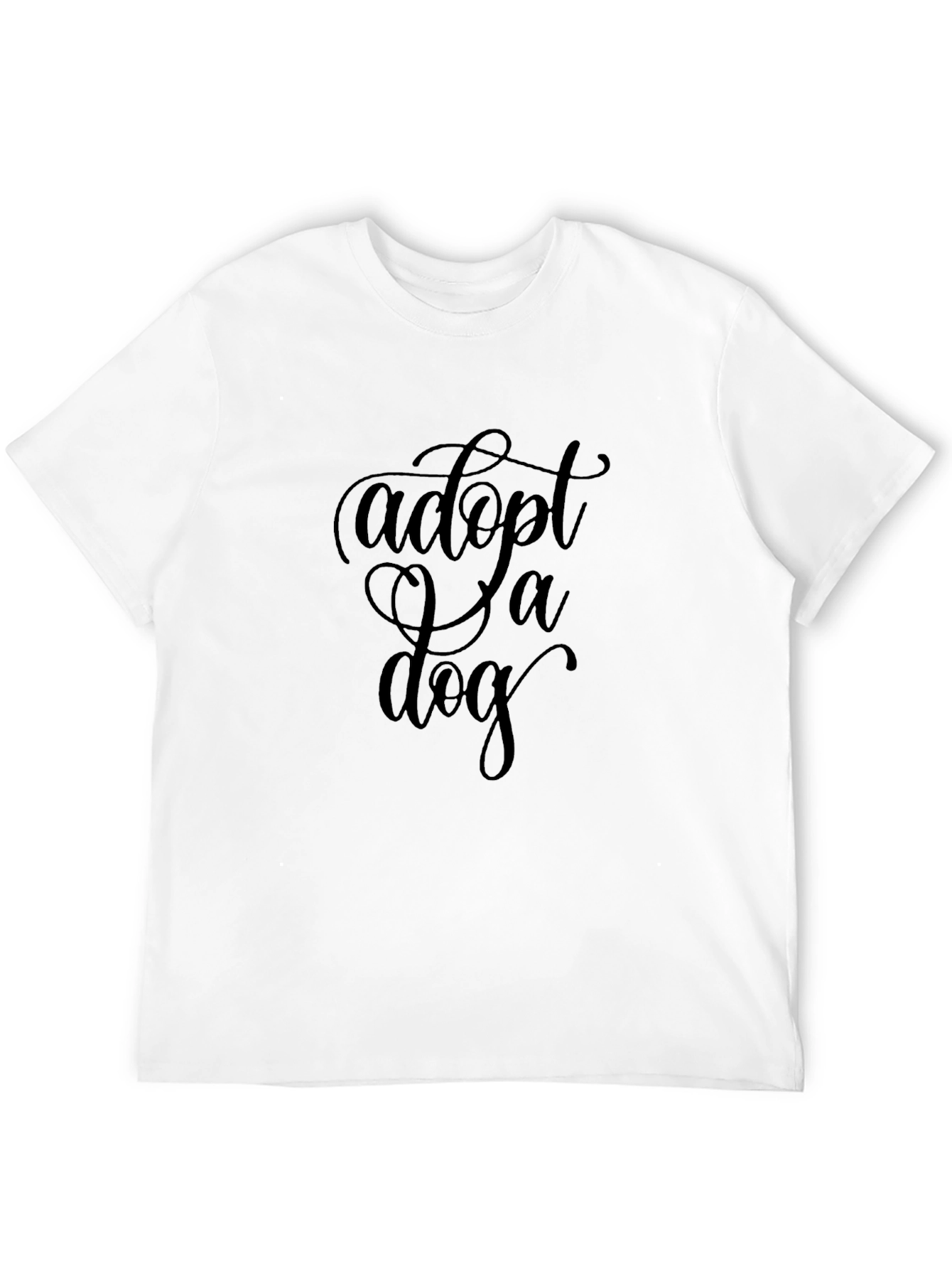 Black Adopt a Dog Black Graphic Tee view 12