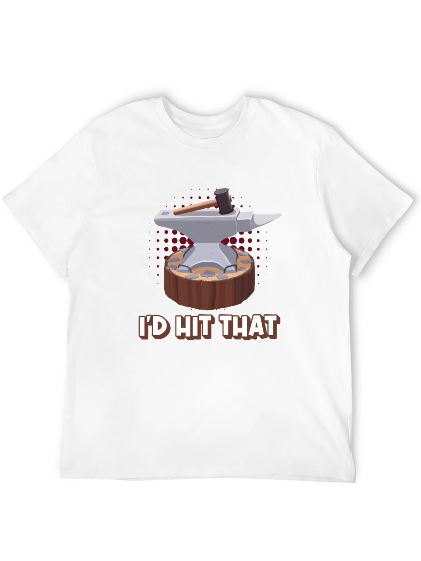 Black I'd Hit That Blacksmith T-Shirt view 12