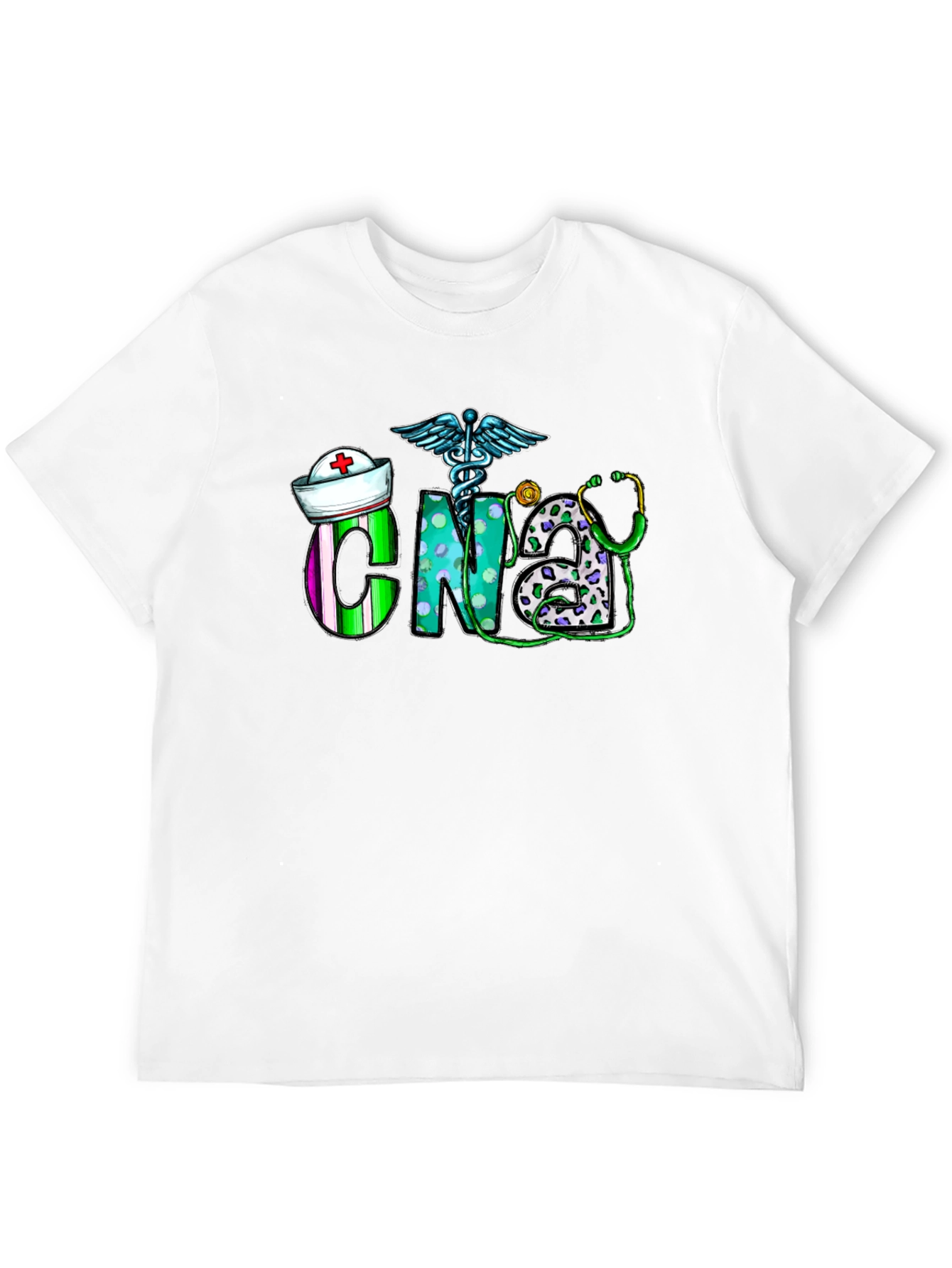 CNA Graphic T-Shirt - Certified Nursing Assistant - 12
