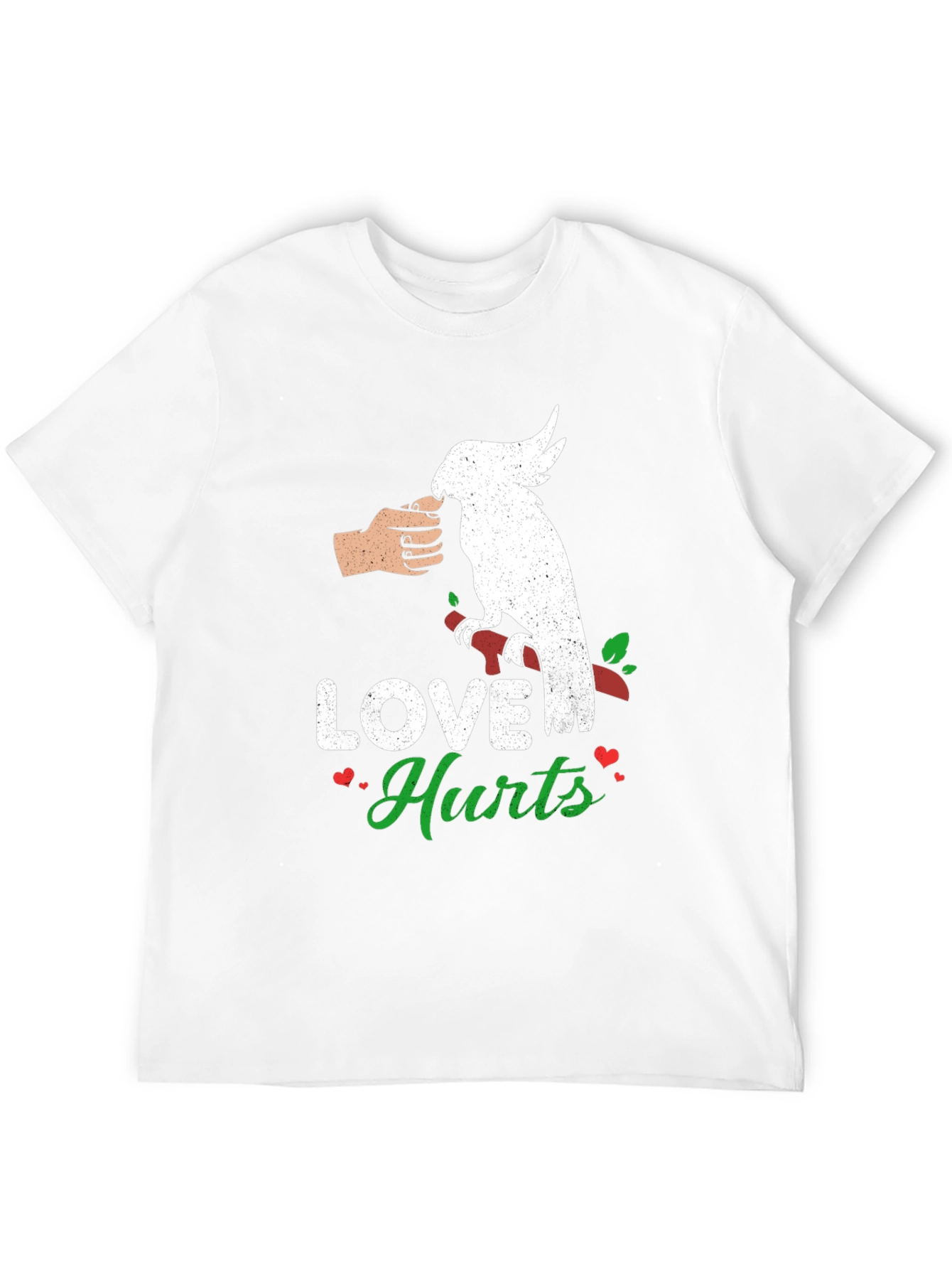 Black Love Hurts Parrot T-Shirt view 12