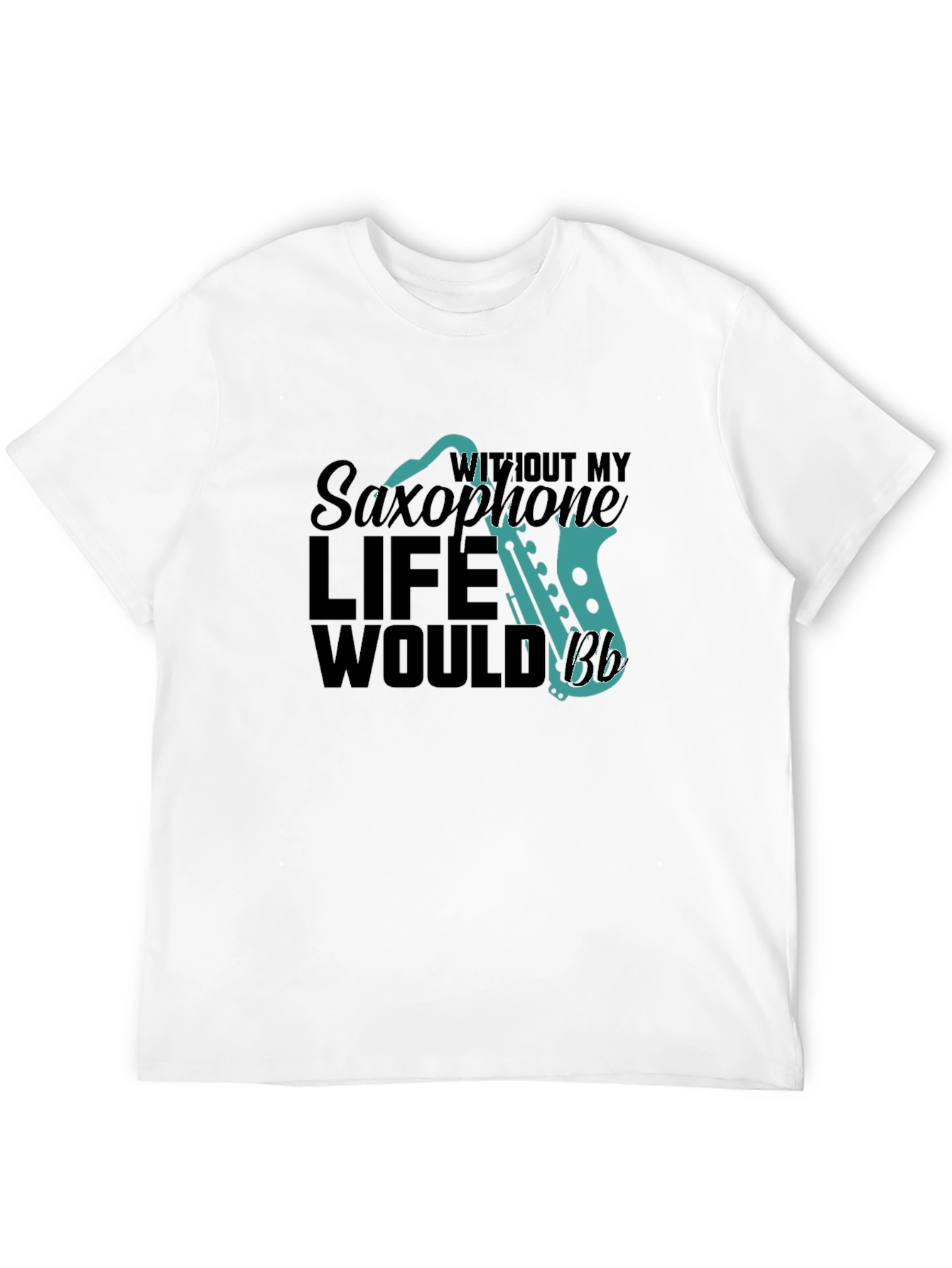 Black Saxophone Lover's T-Shirt - Musical Life Apparel view 12