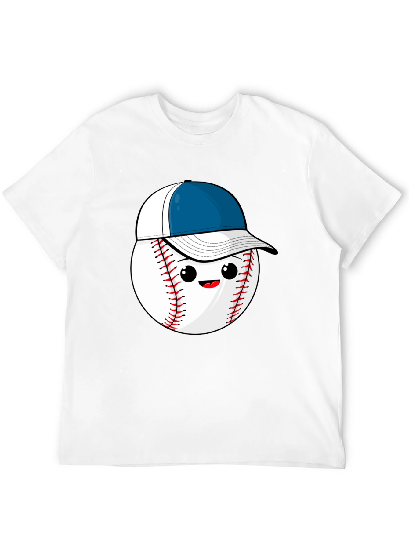Black Baseball with Hat Graphic Tee view 12