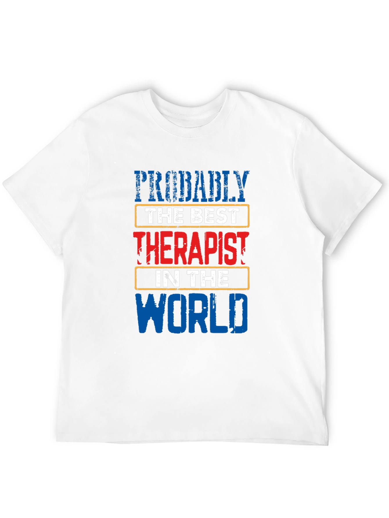 Black Probably The Best Therapist T-Shirt view 12