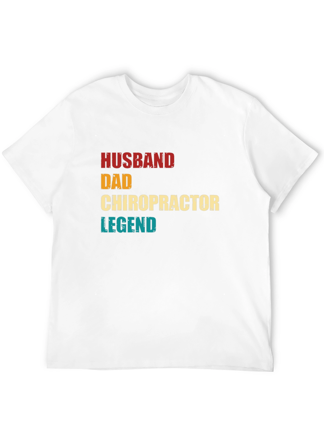 Black Husband Dad Chiropractor Legend T-Shirt view 12