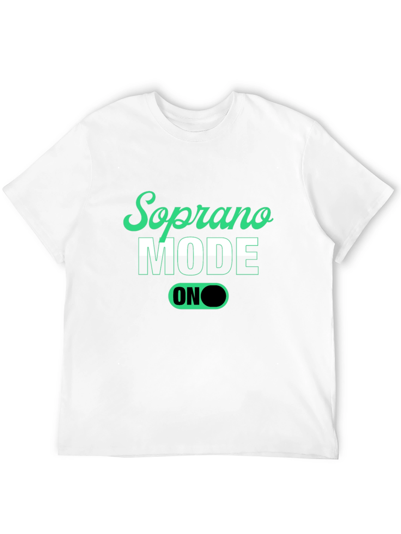 Soprano Mode On Black Graphic Tee - 12