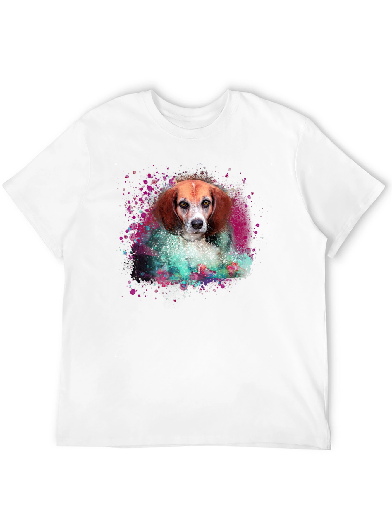 Black Dog Art T-Shirt - Beagle Portrait Tee view 12