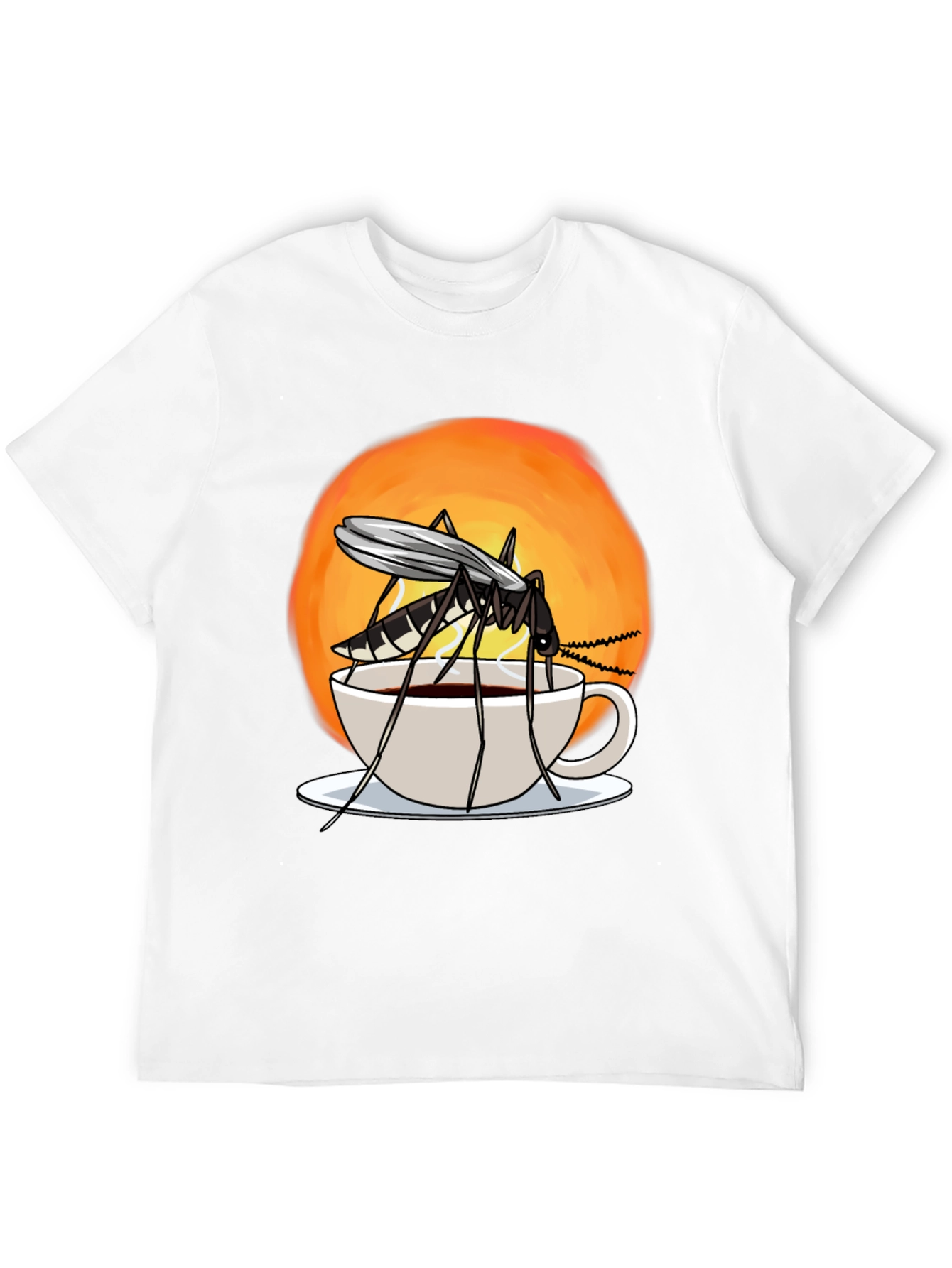 Black Mosquito Coffee T-Shirt - Funny Insect Graphic Tee view 12