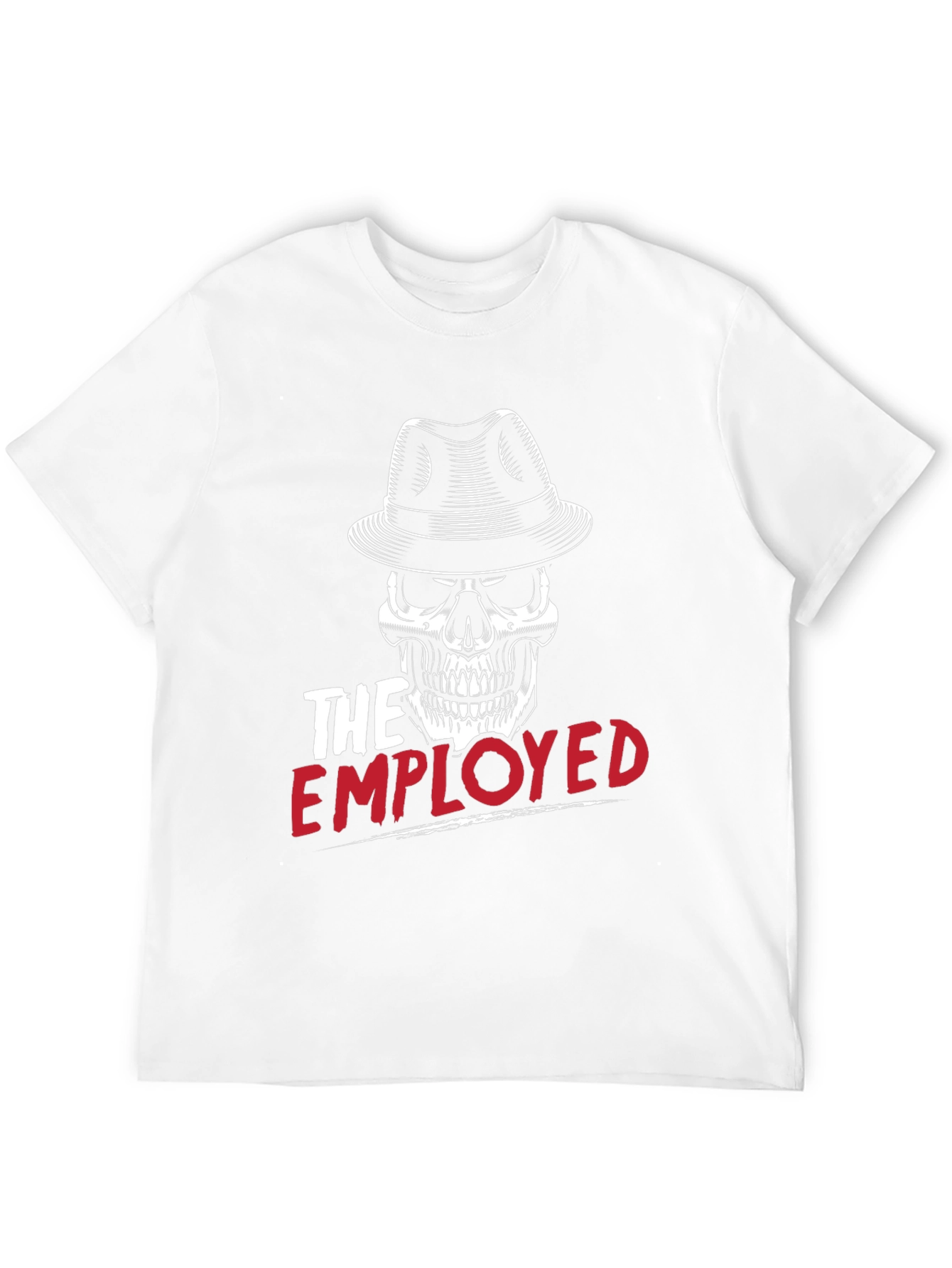 Black Skull with Hat Graphic T-Shirt view 12