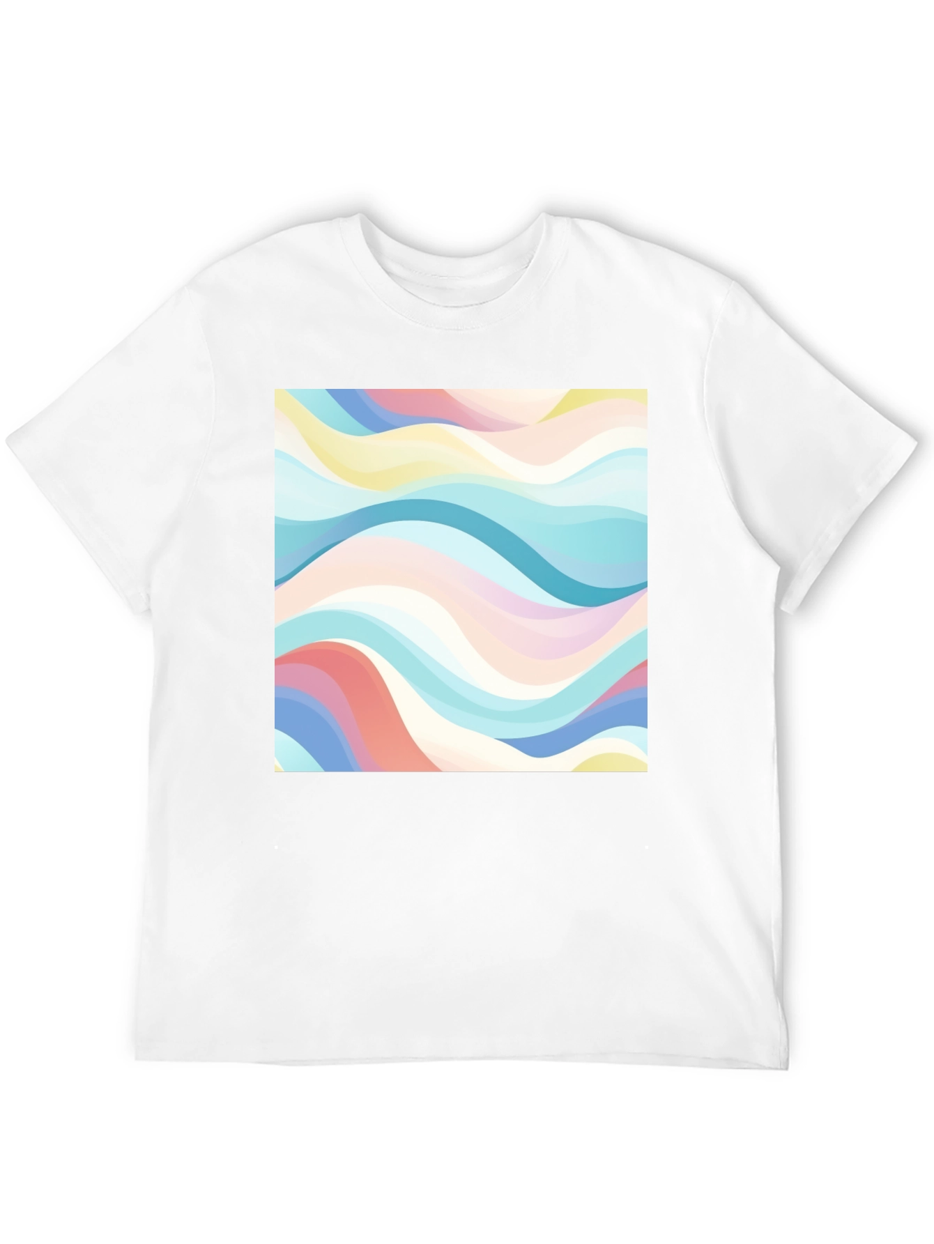 Black Retro Wave Print Black T-Shirt - Casual Style view 12