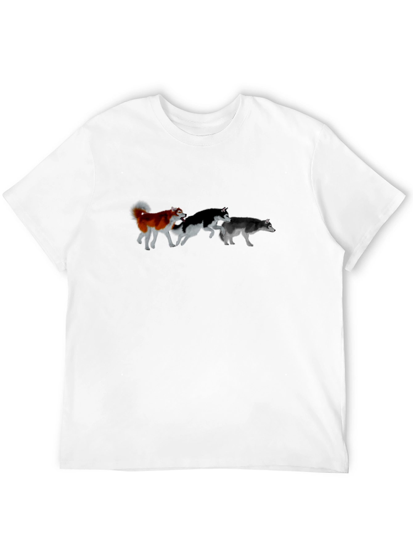 Black Dog Lover T-Shirt: Husky Pack Graphic Tee view 12