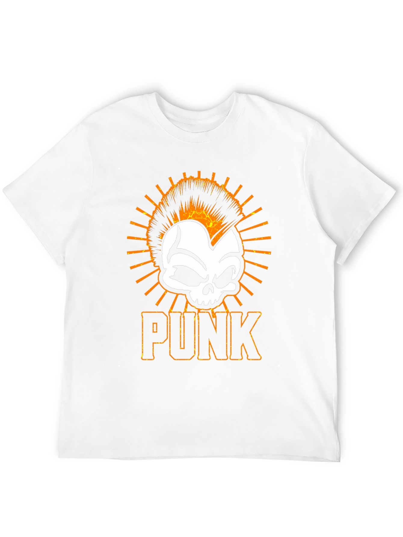 Black Punk Rock Skull T-Shirt - Edgy Graphic Tee view 12