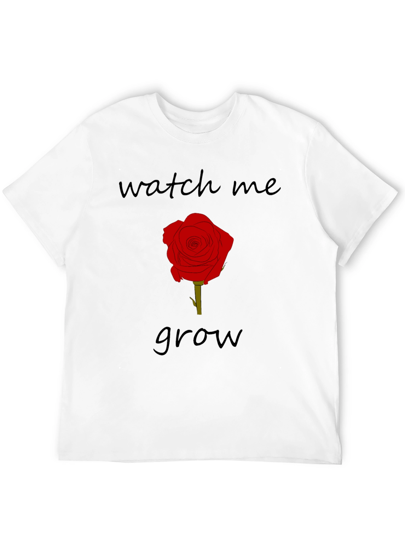 Black Watch Me Grow Rose Graphic Tee - Black view 12