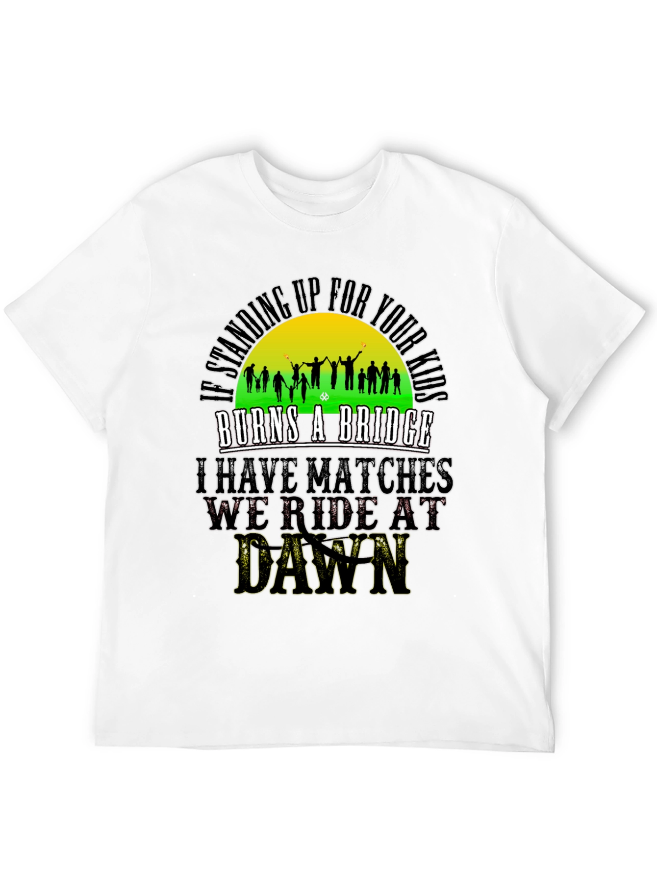 Black Standing Up For Your Kids T-Shirt view 12