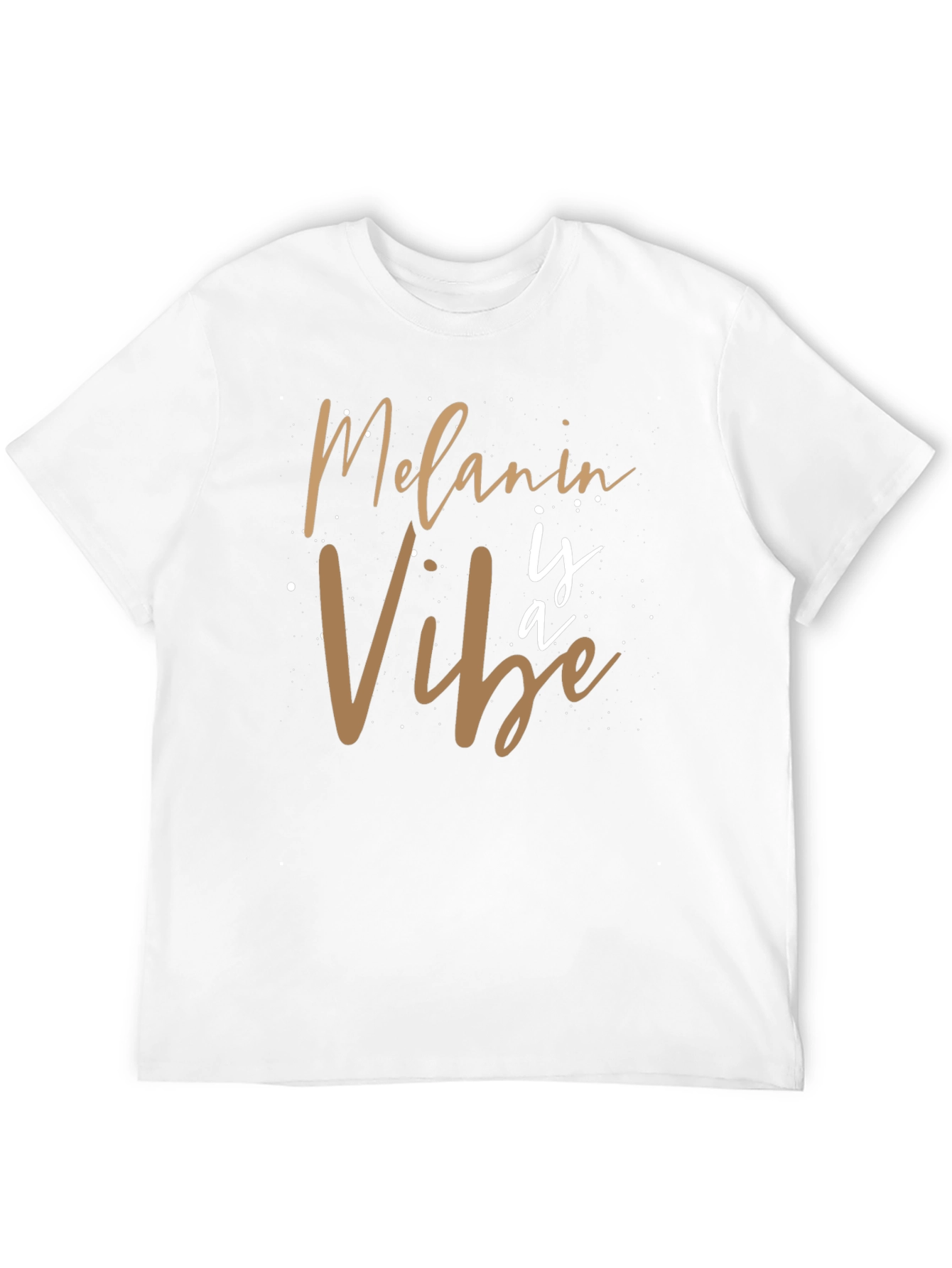 Black Melanin Vibe Graphic Tee - Black Casual T-Shirt view 12
